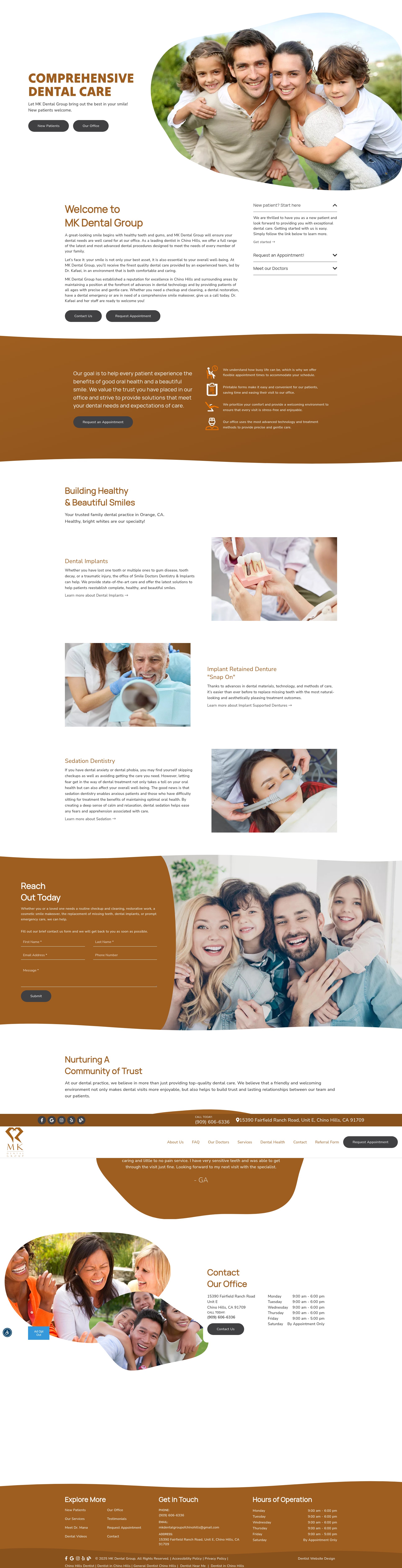 Screenshot of mkdentalgroupofchinohills.com