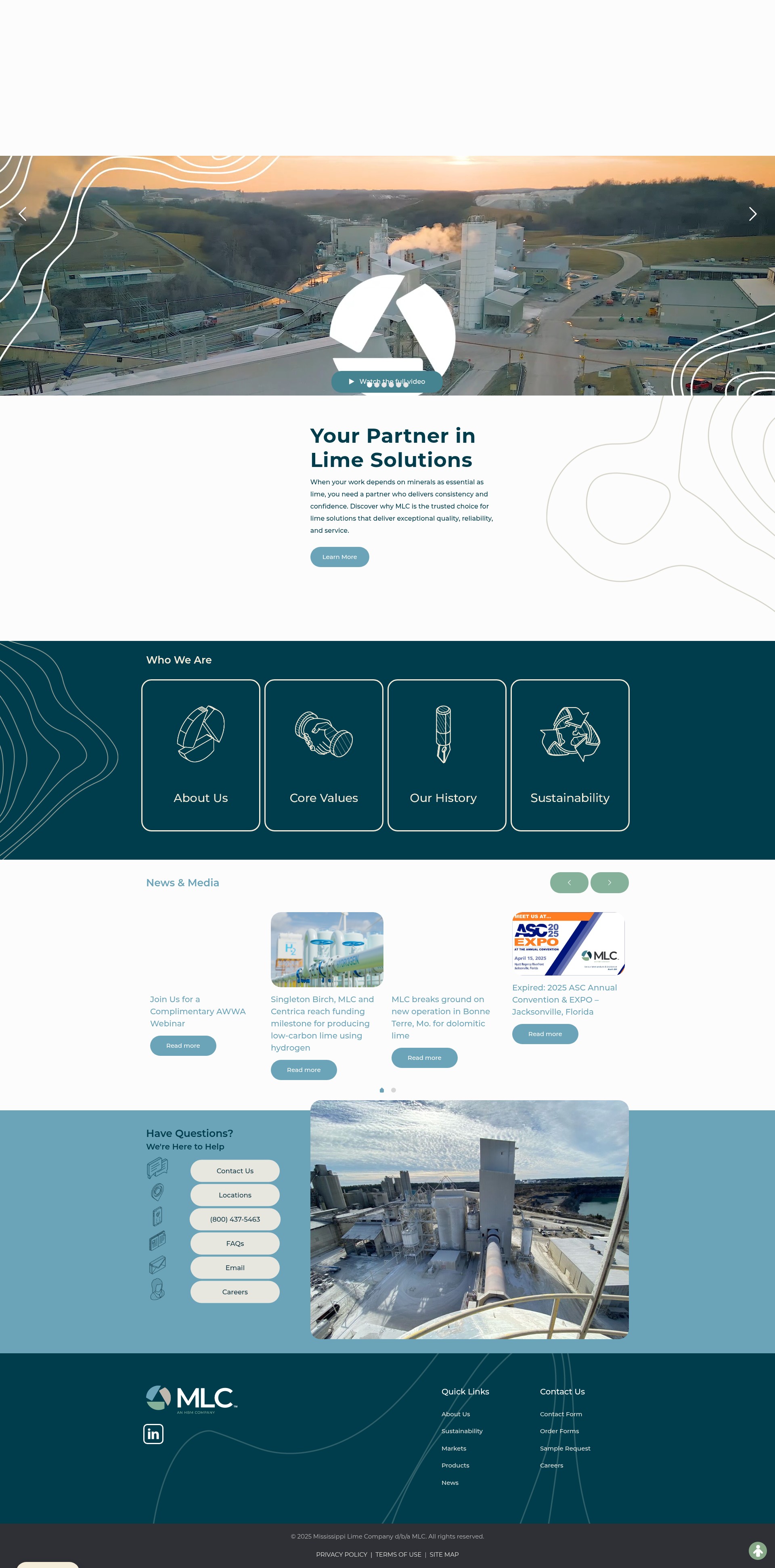 Screenshot of mlc.com