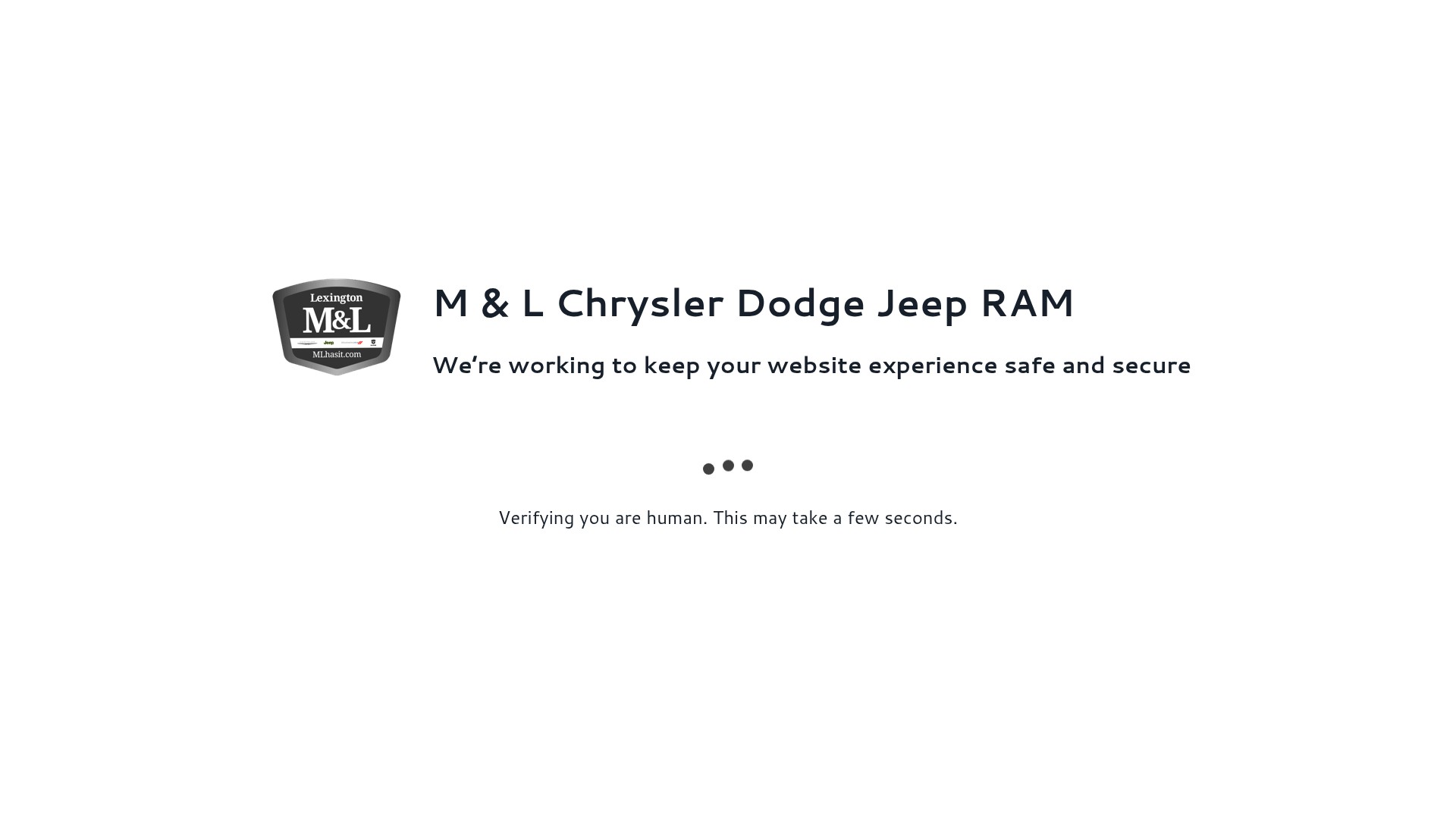 Screenshot of mlchryslerdodgejeepramlexington.com