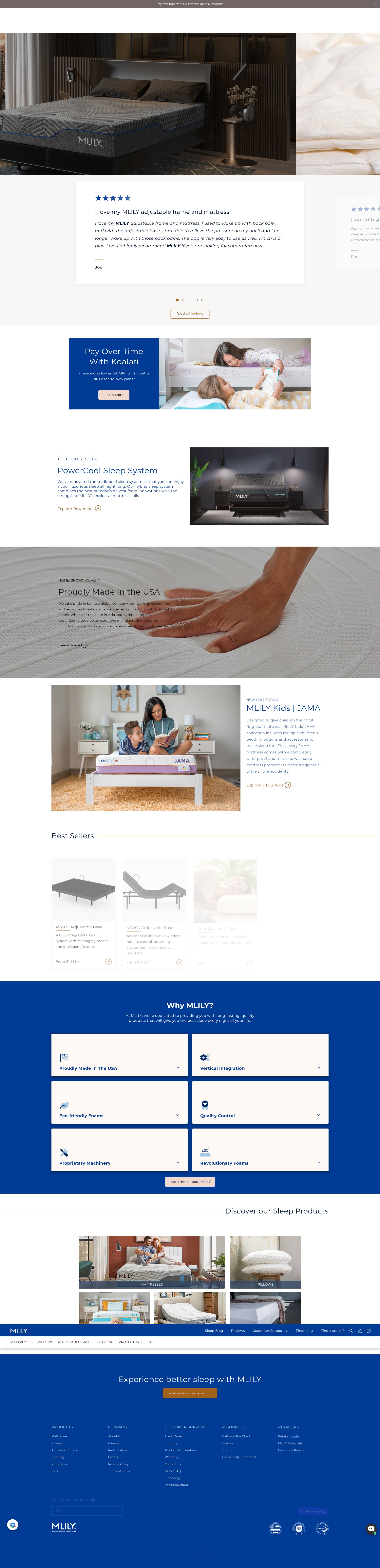 Screenshot of mlilyusa.com