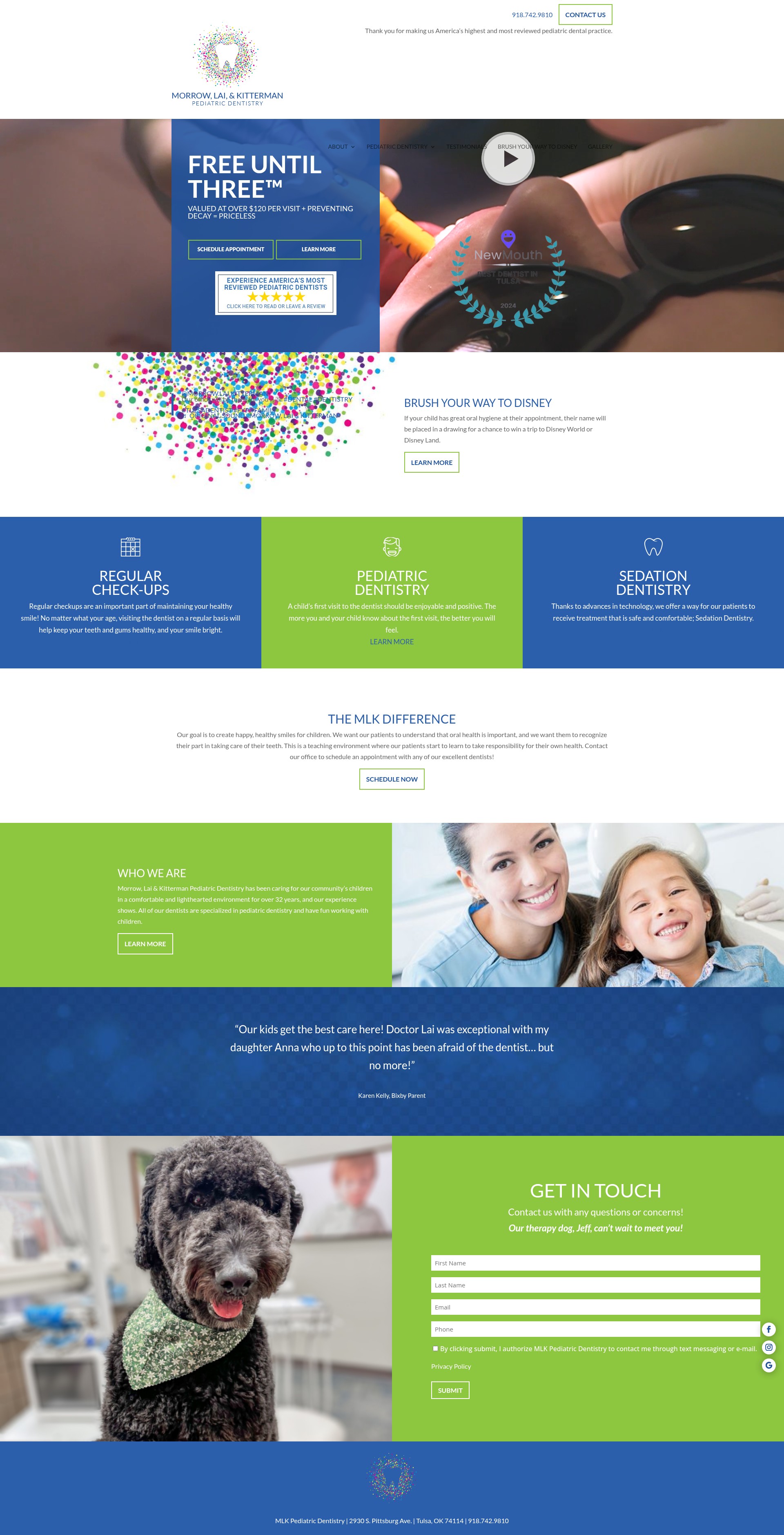 Screenshot of mlkdentistry.com