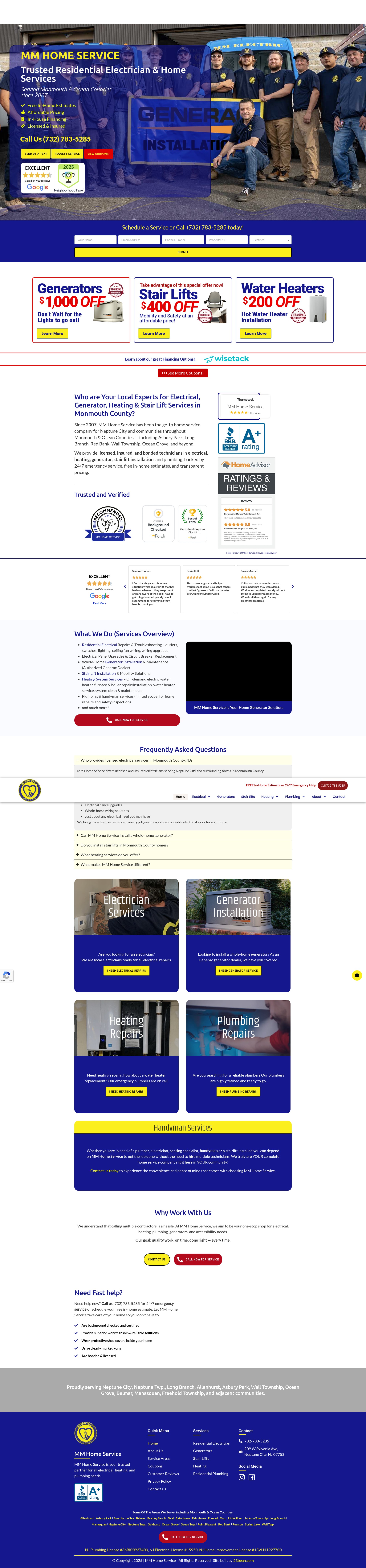 Screenshot of mmhomeservice.com
