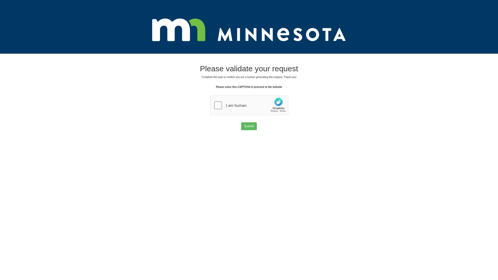 Screenshot of mn.gov