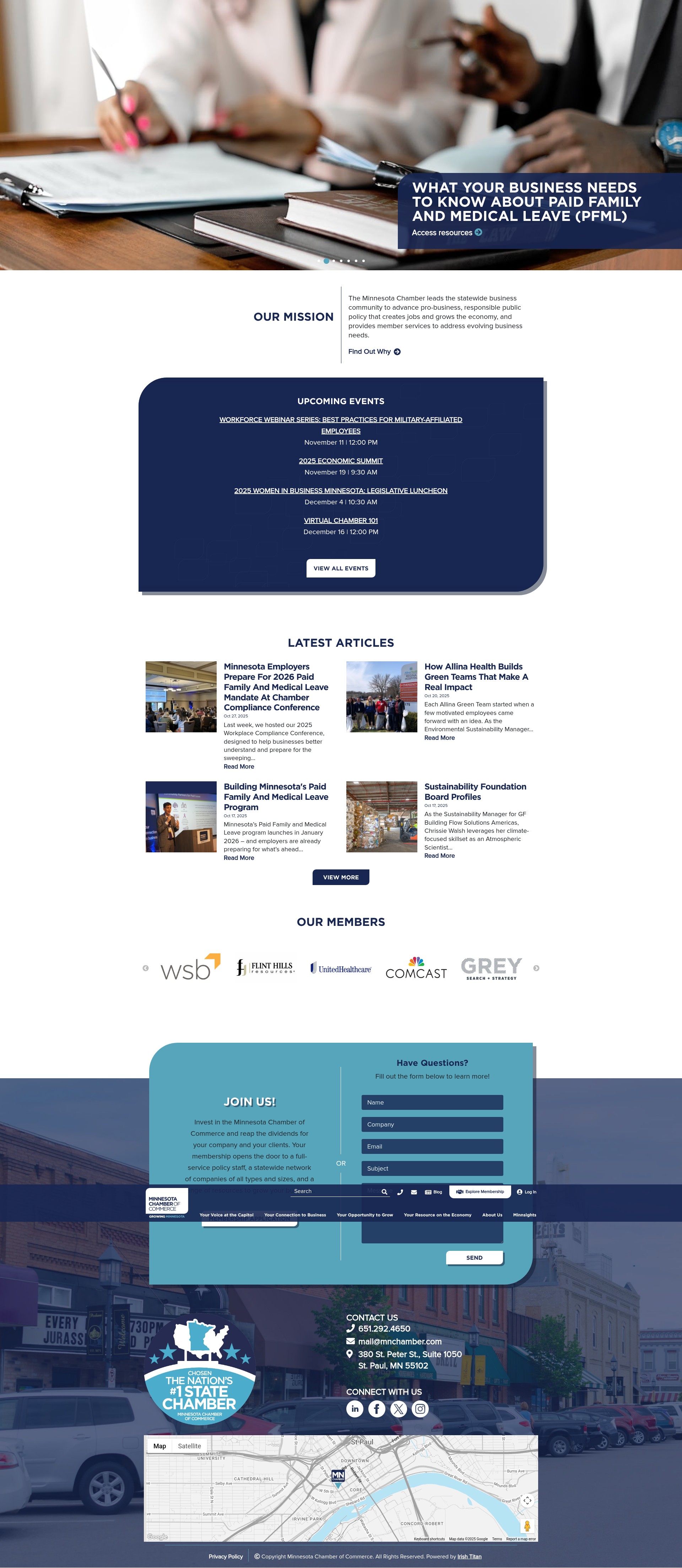 Screenshot of mnchamber.com