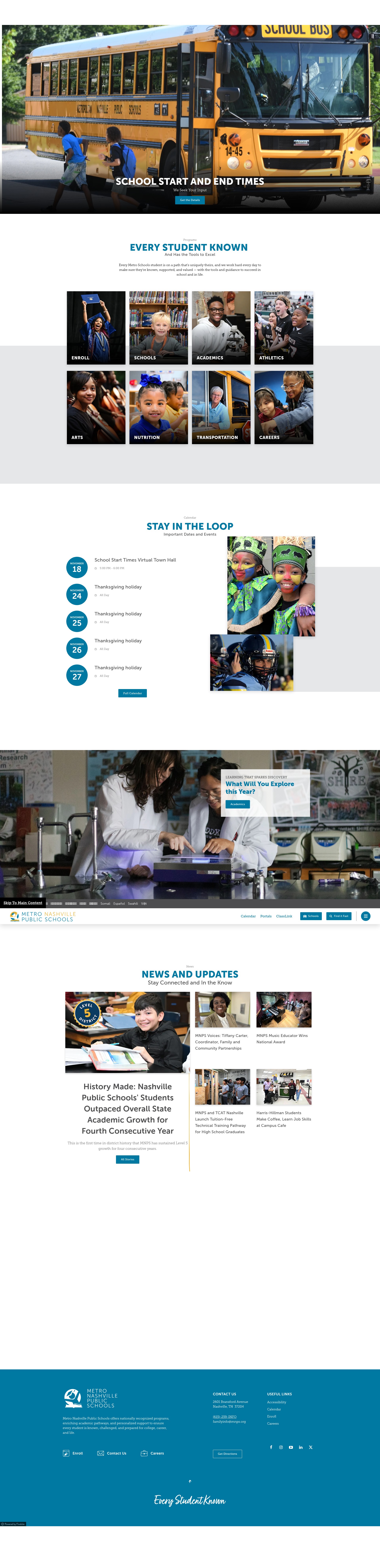 Screenshot of mnps.org