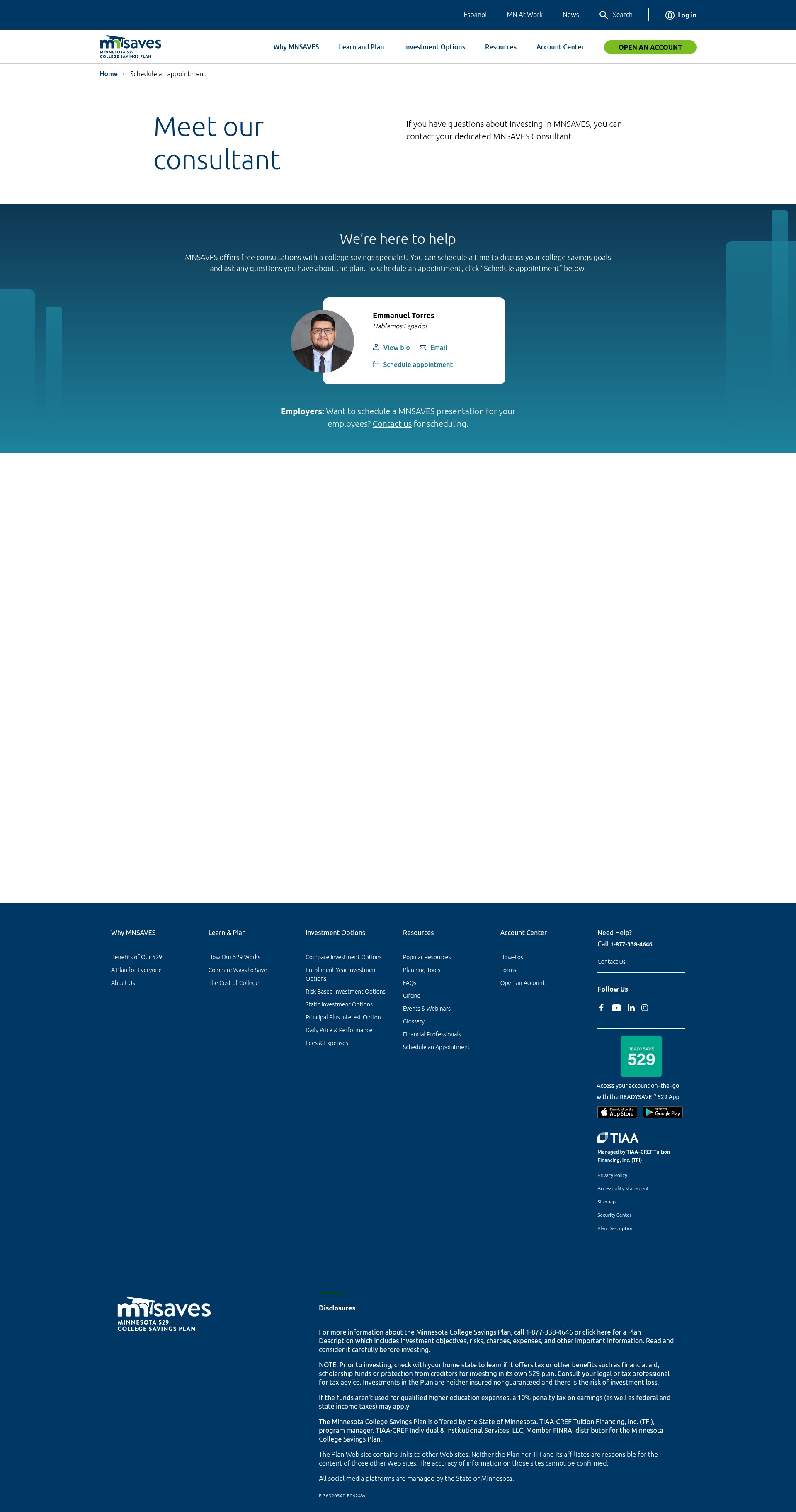 Screenshot of mnsaves.org