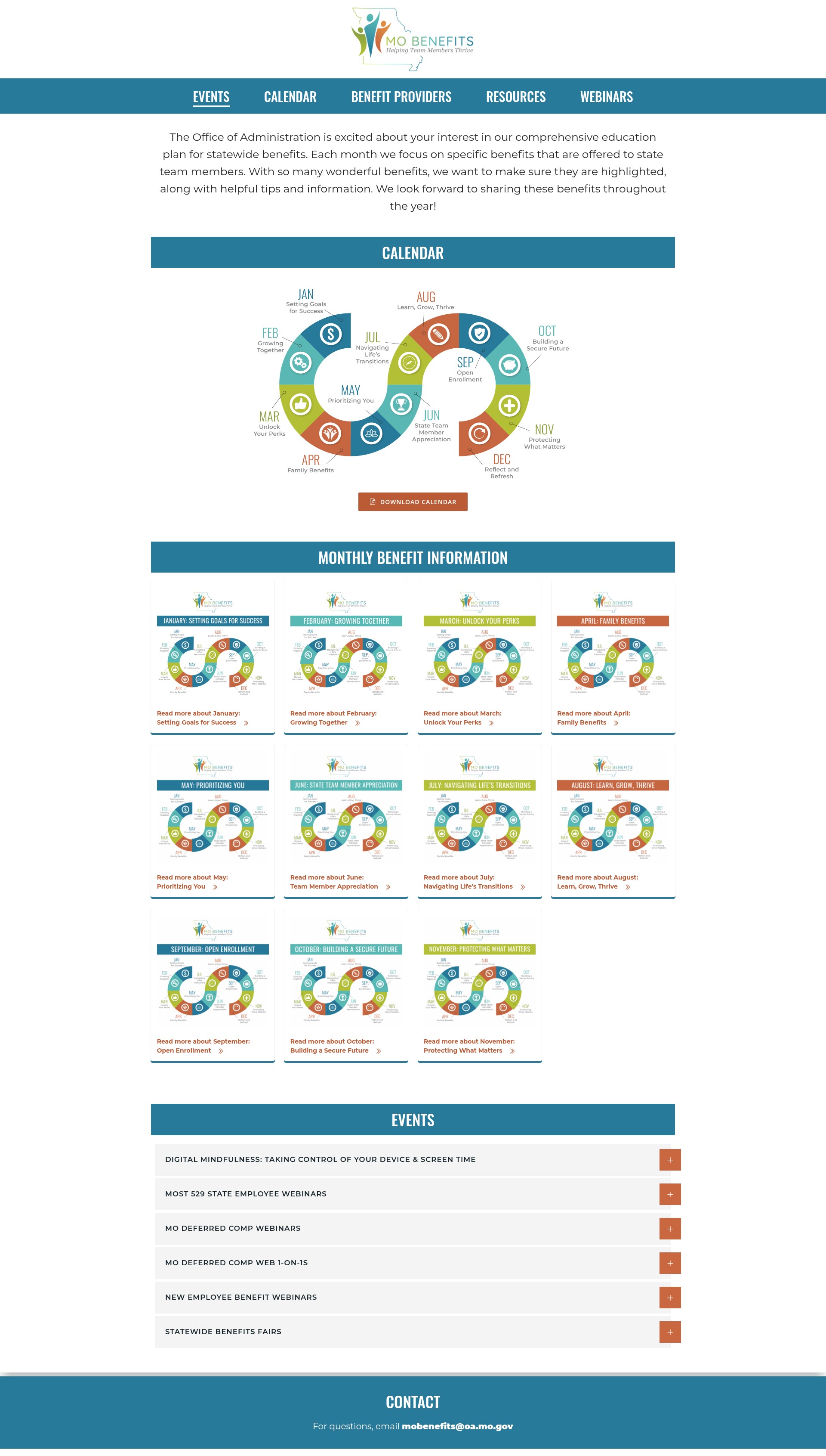 Screenshot of mobenefits.mo.gov