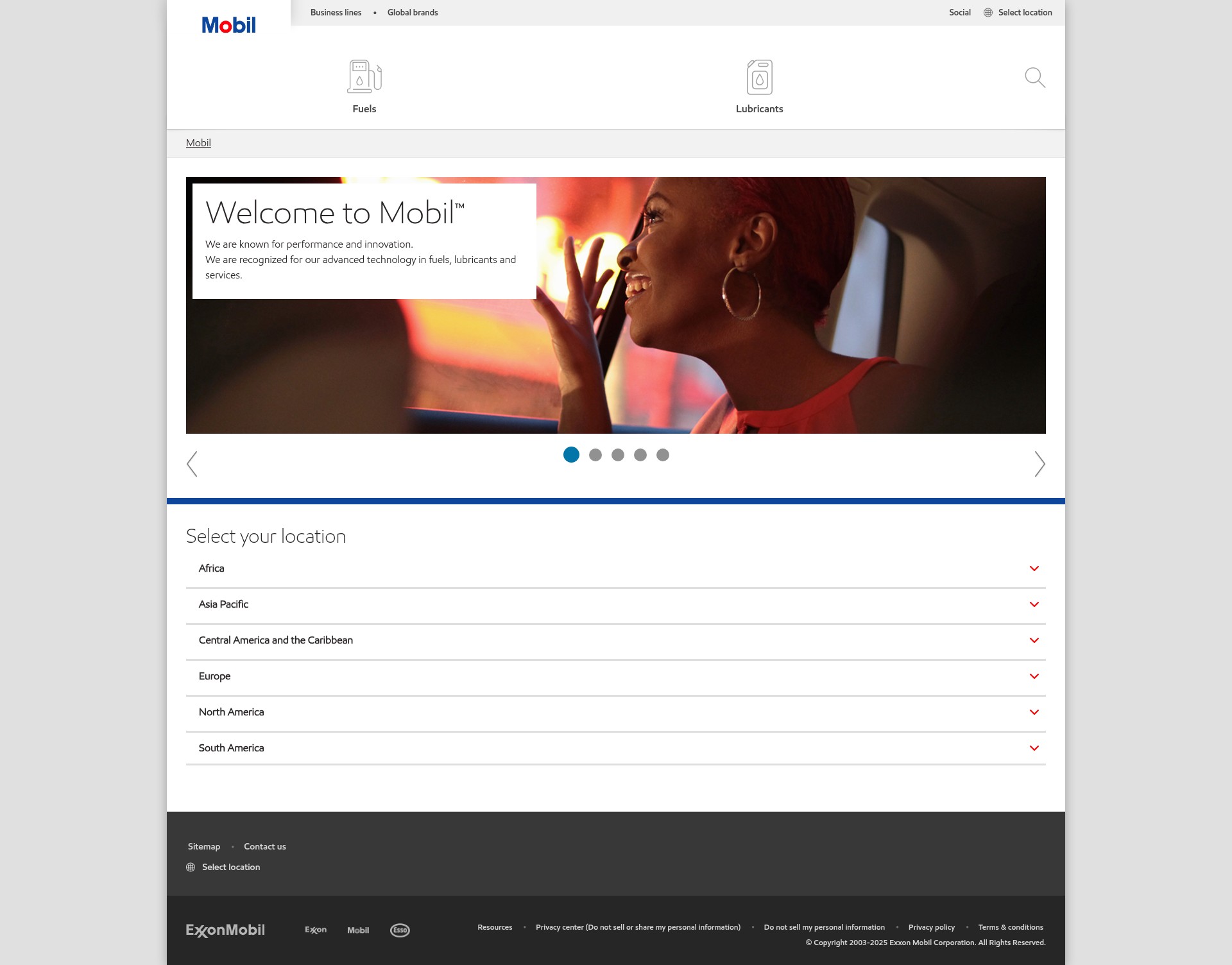 Screenshot of mobil.com