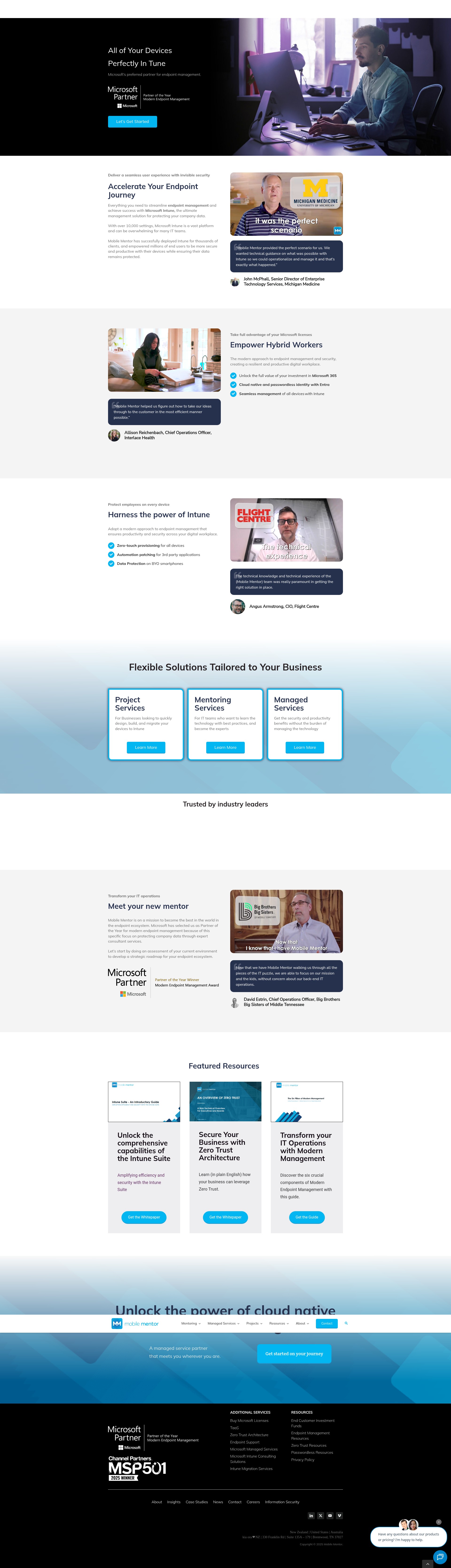 Screenshot of mobile-mentor.com