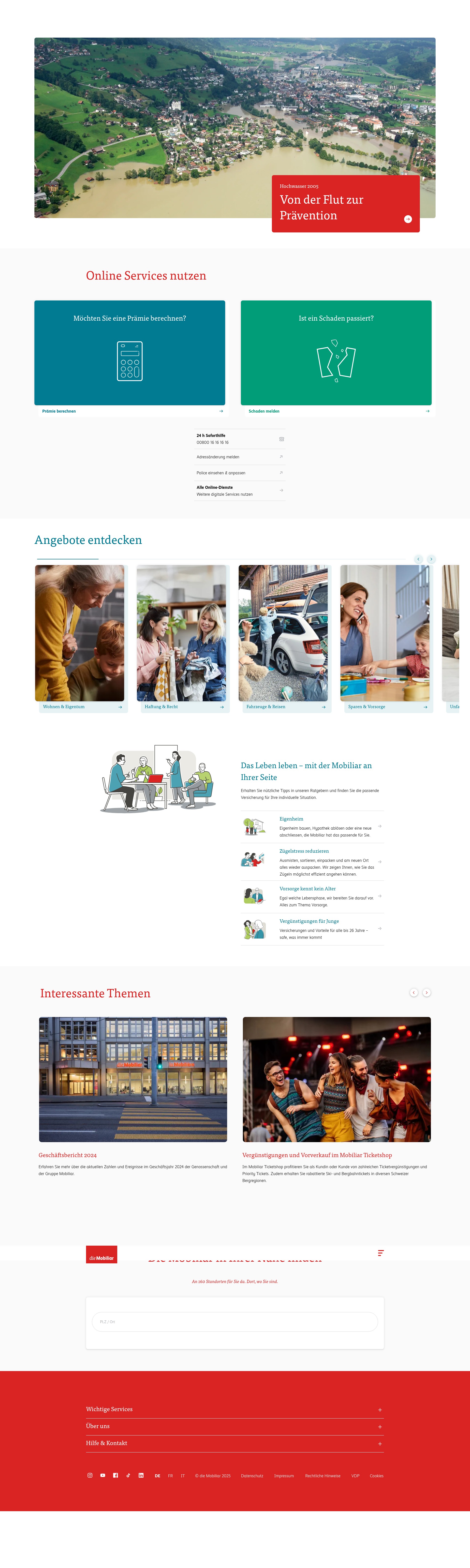 Screenshot of mobiliar.ch