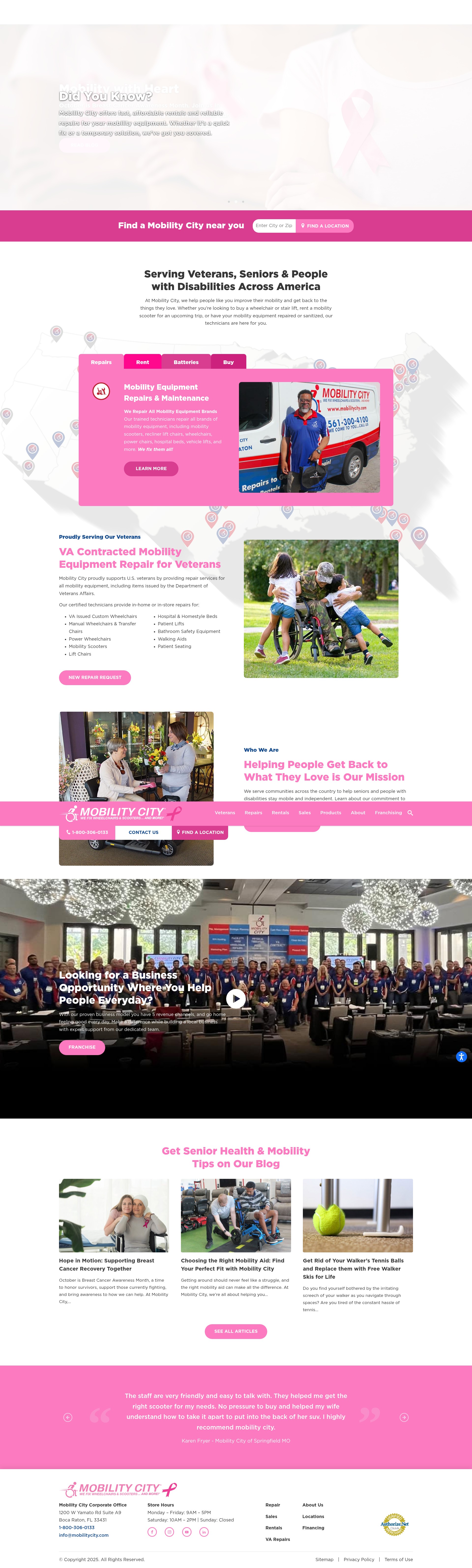 Screenshot of mobilitycity.com