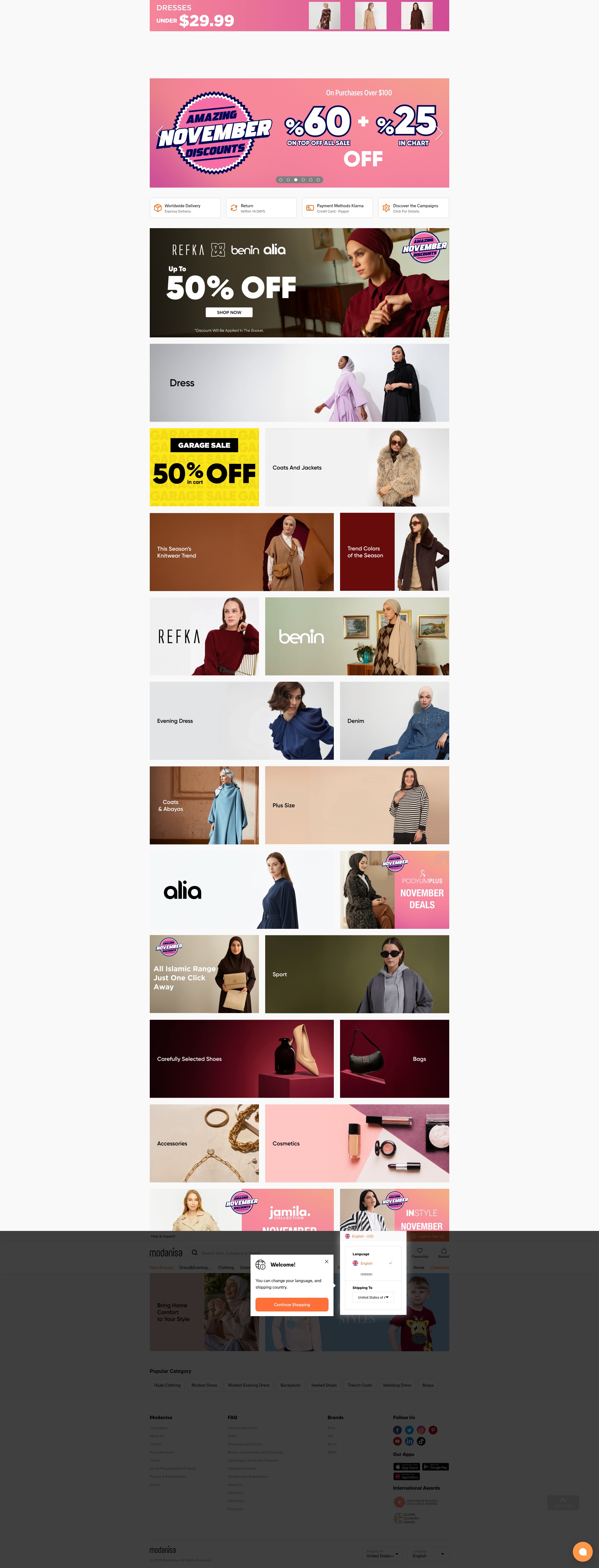 Screenshot of modanisa.com