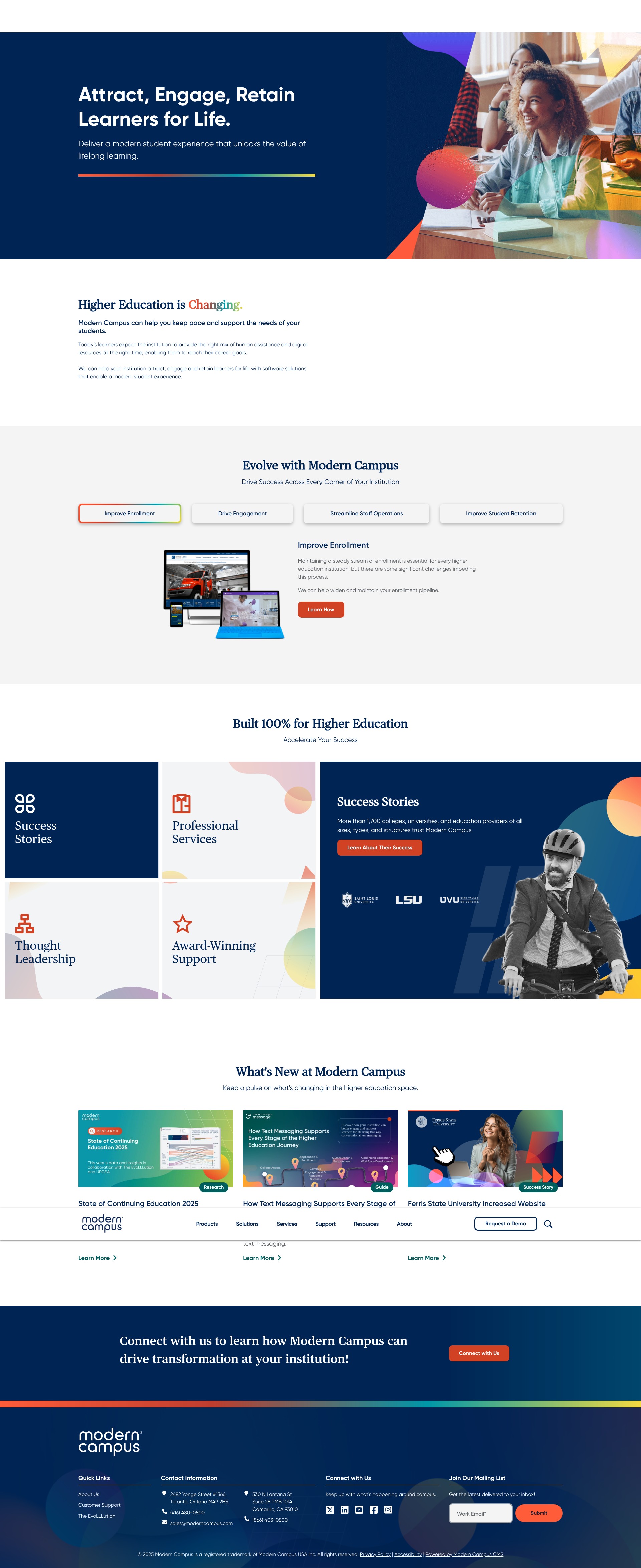 Screenshot of moderncampus.com