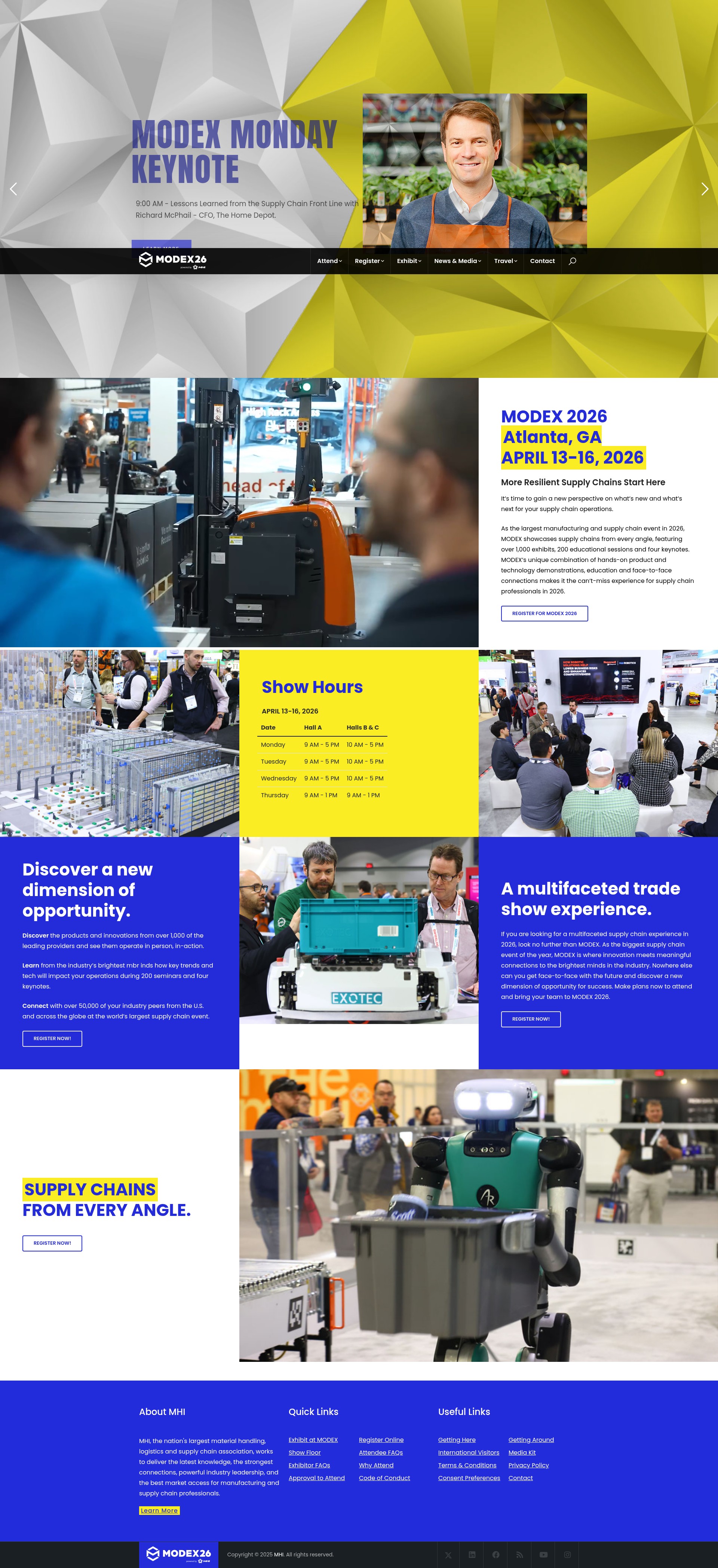 Screenshot of modexshow.com