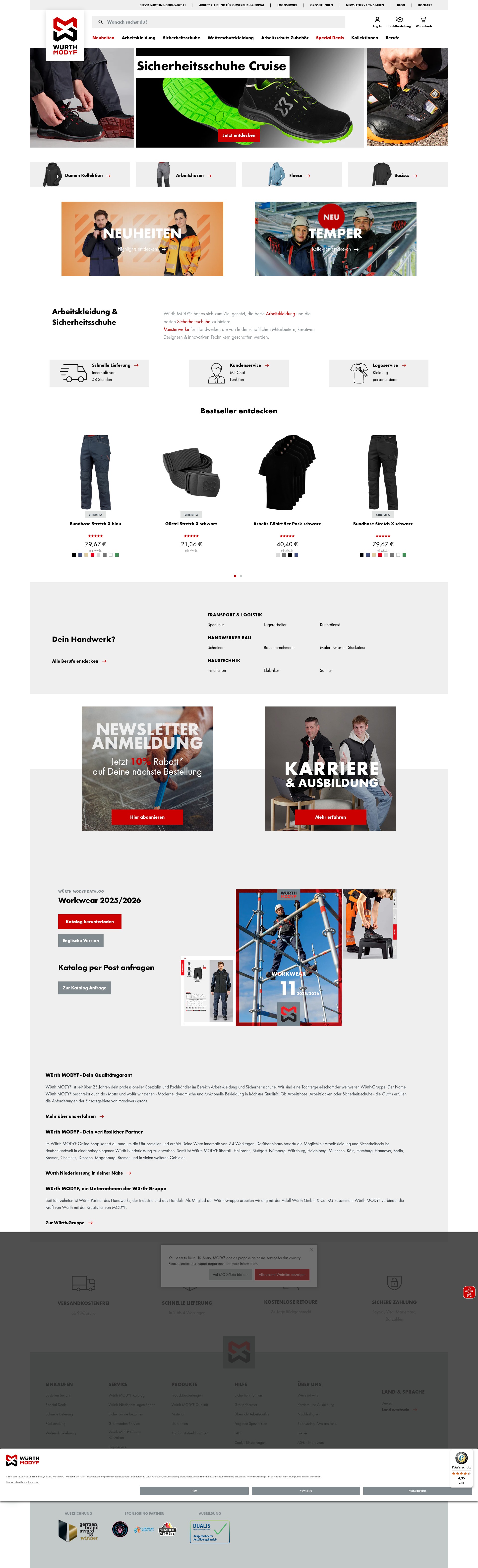 Screenshot of modyf.de