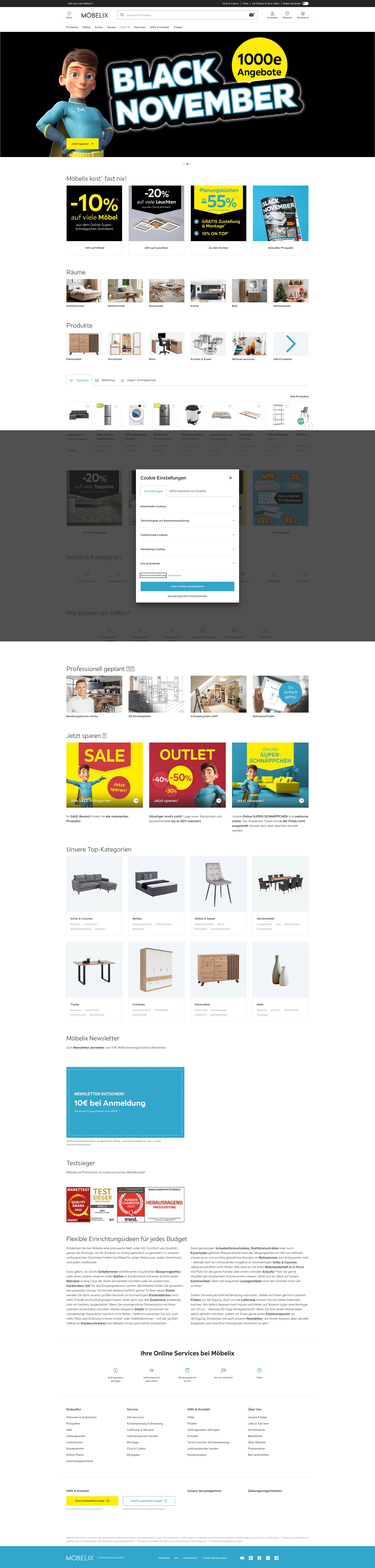 Screenshot of moebelix.at