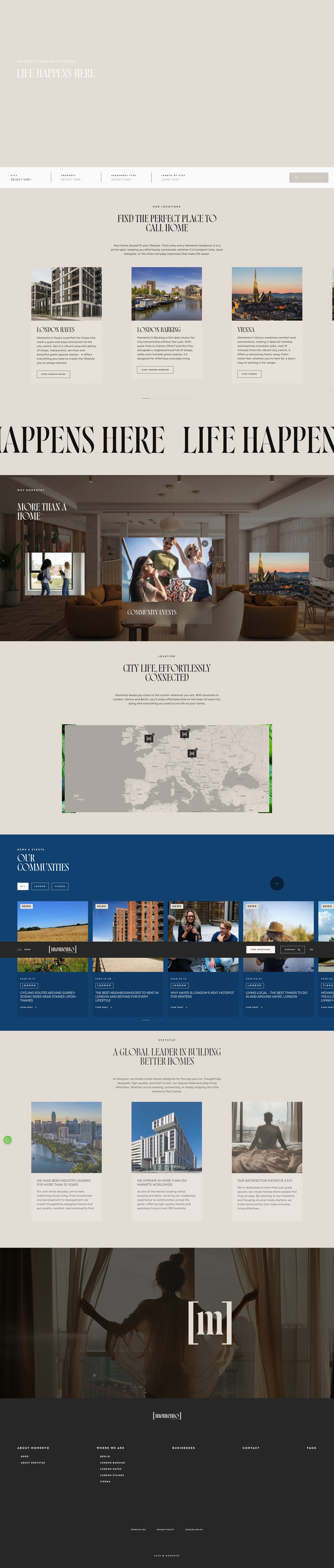 Screenshot of momentoliving.com
