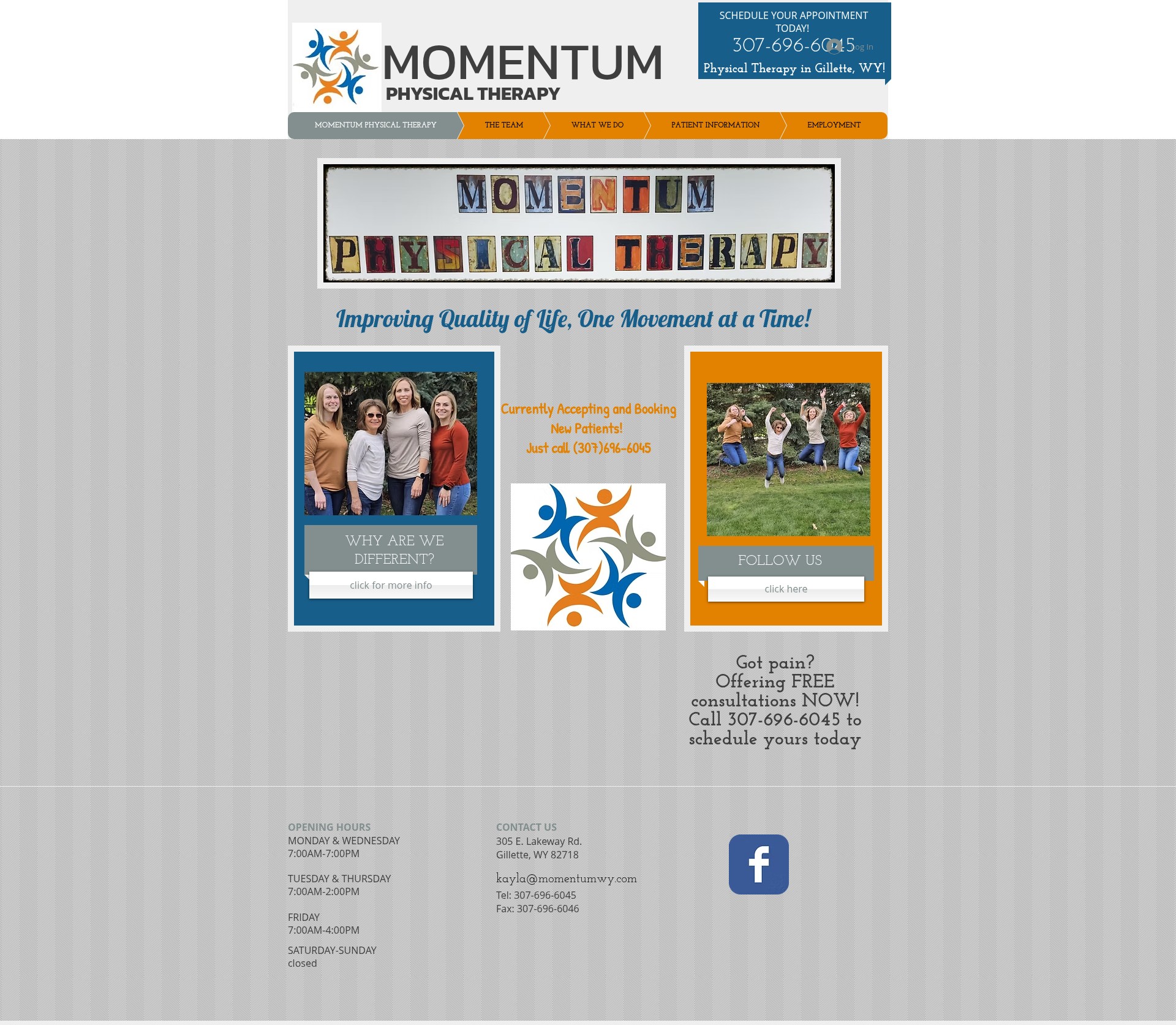 Screenshot of momentumwy.com