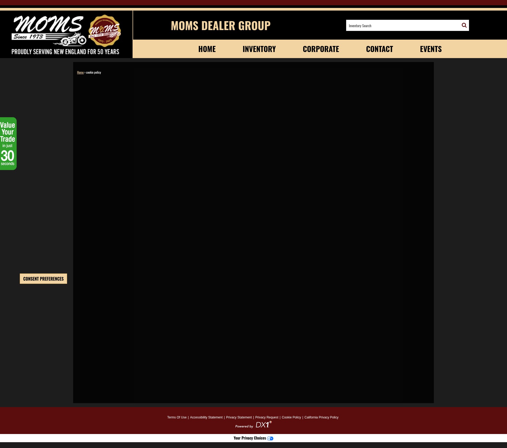 Screenshot of moms73.com