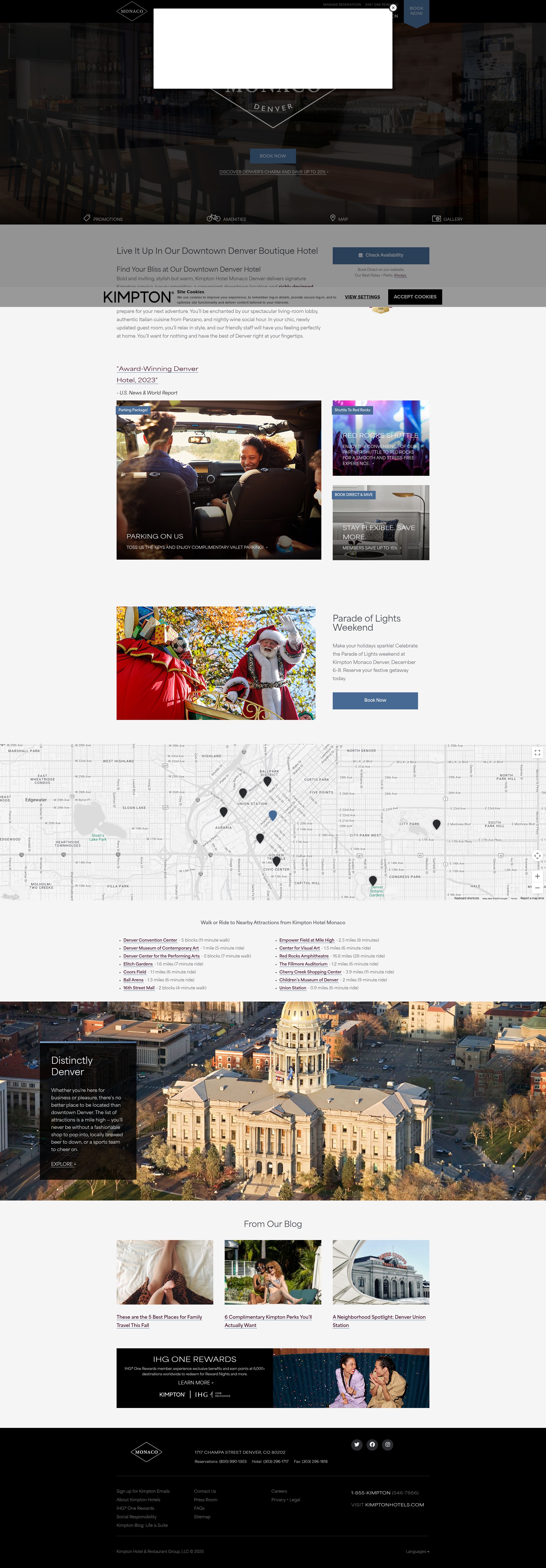 Screenshot of monaco-denver.com