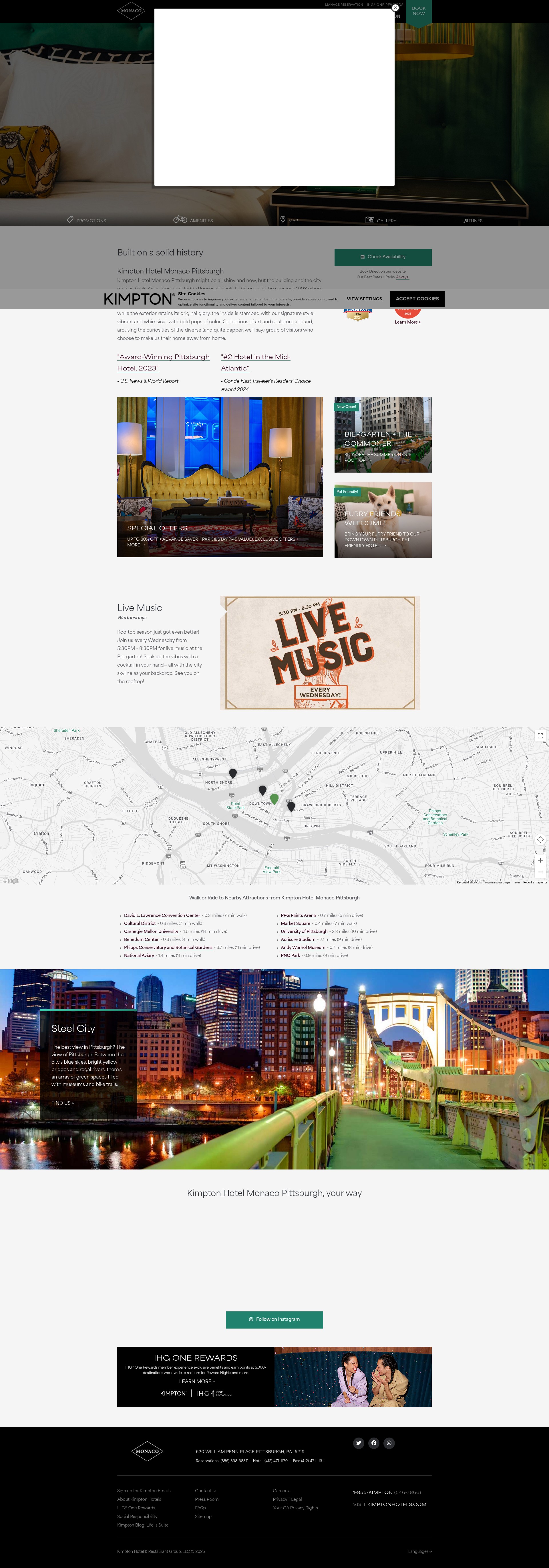 Screenshot of monaco-pittsburgh.com