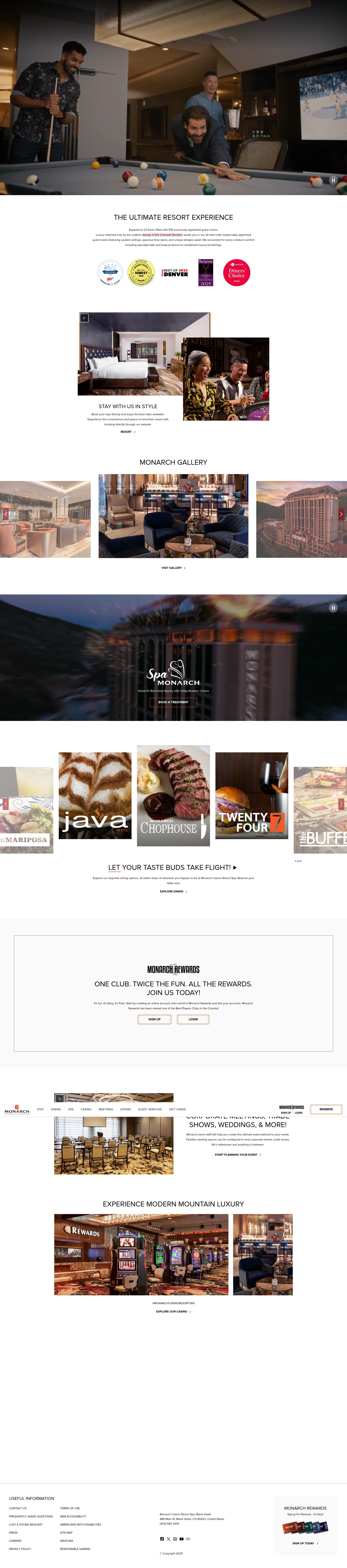 Screenshot of monarchblackhawk.com
