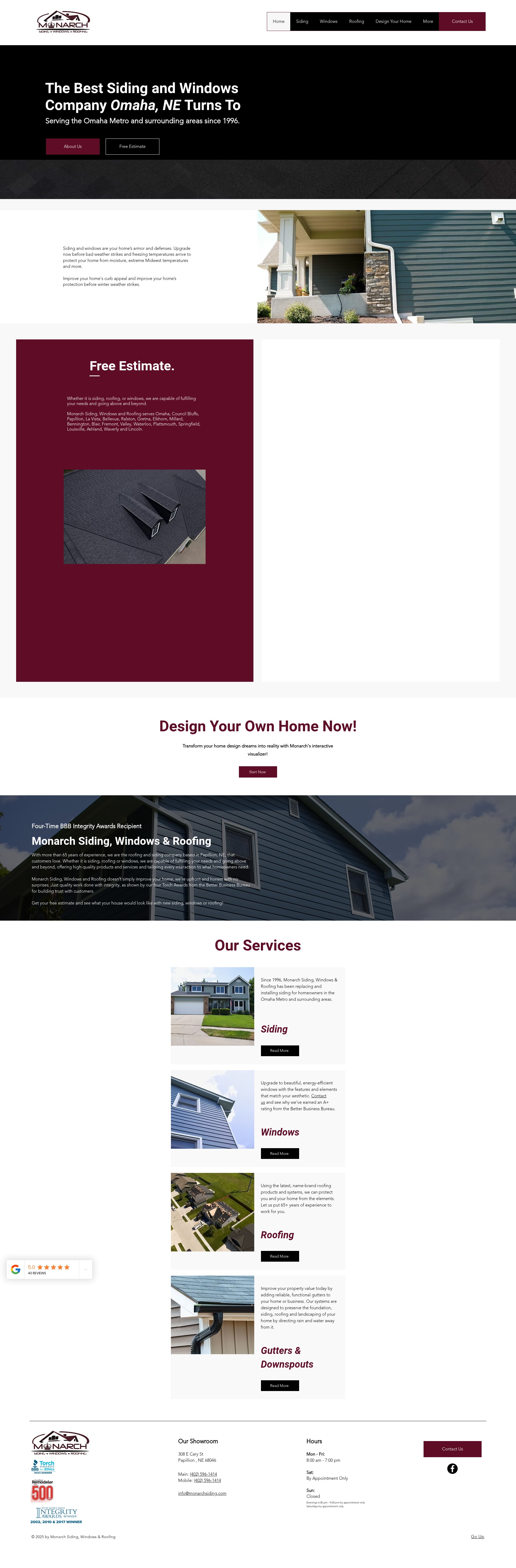 Screenshot of monarchsiding.com