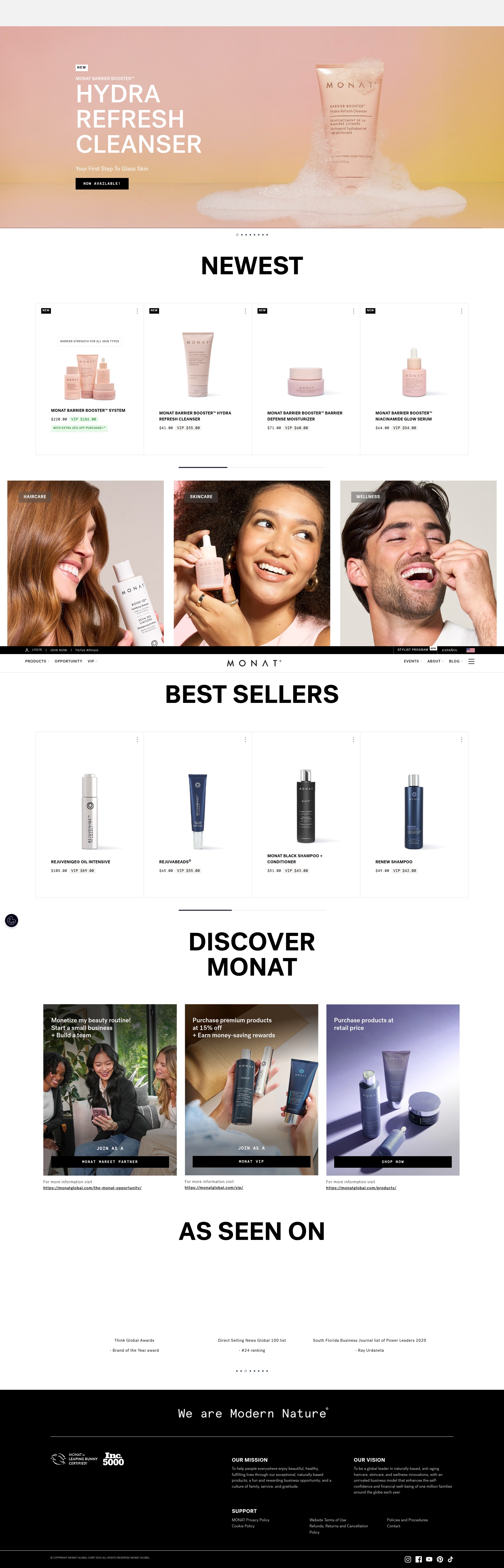 Screenshot of monatglobal.com