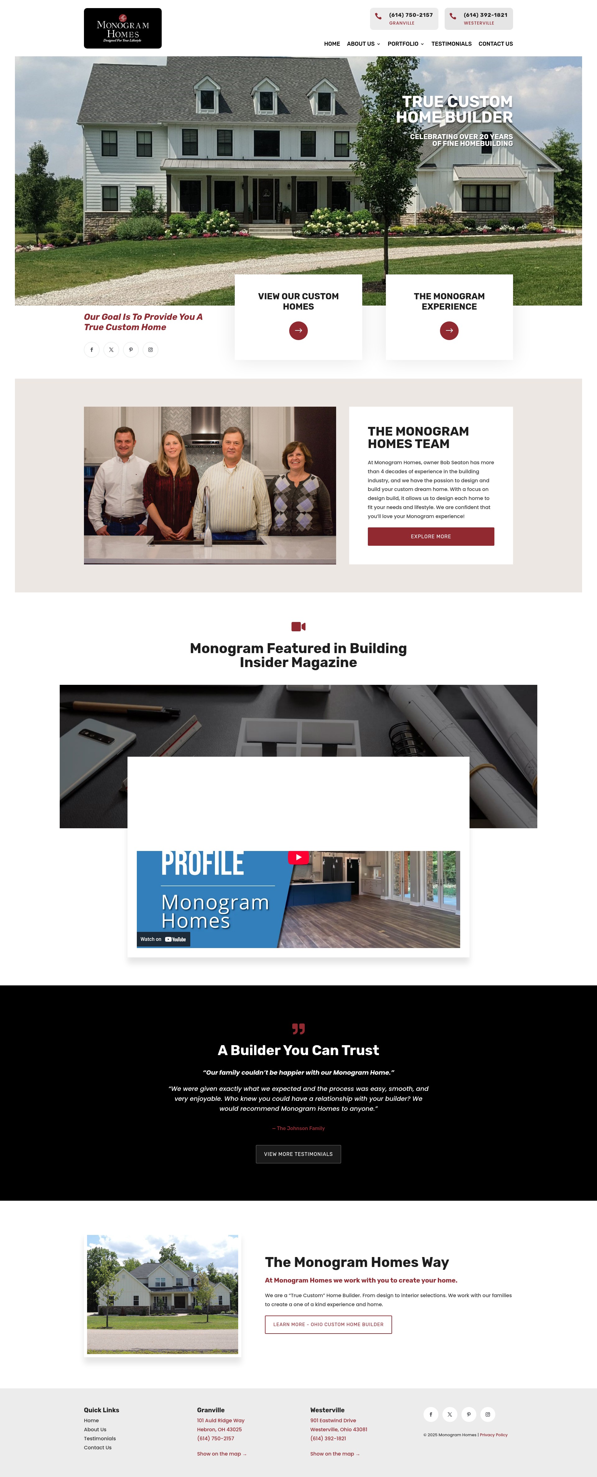 Screenshot of monogramhomes.com
