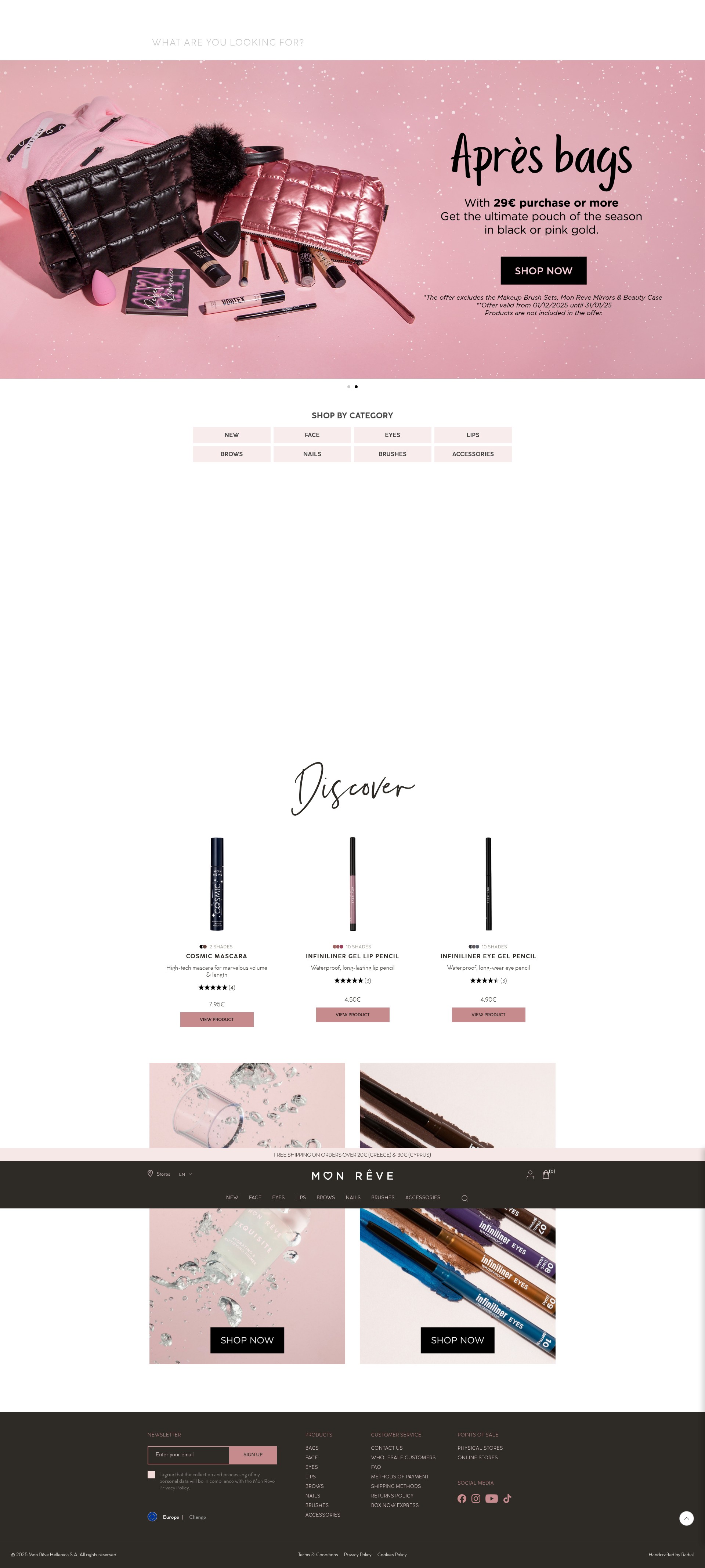 Screenshot of monrevecosmetics.com
