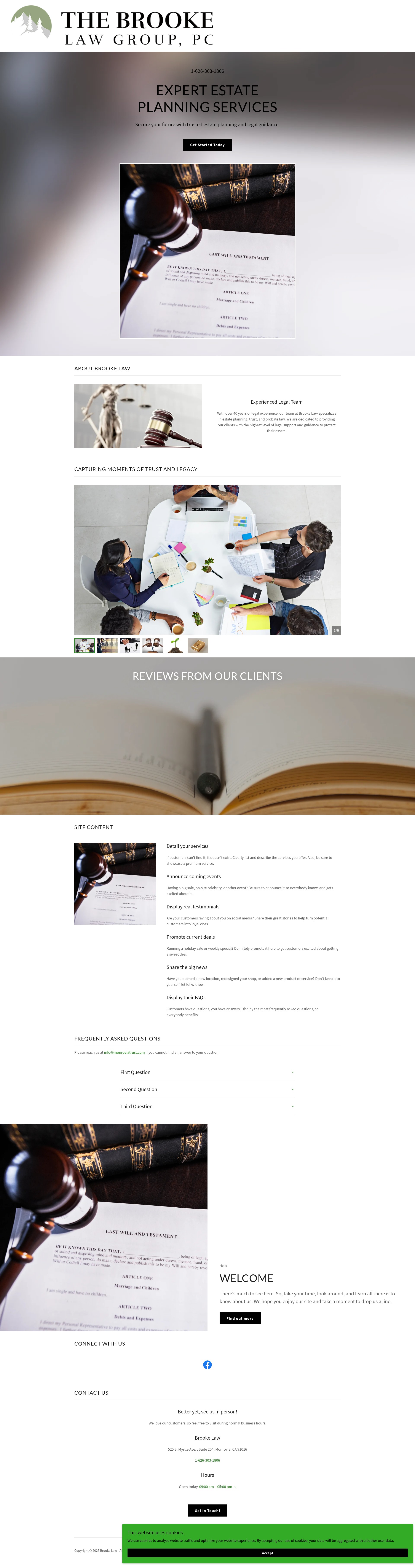 Screenshot of monroviatrust.com