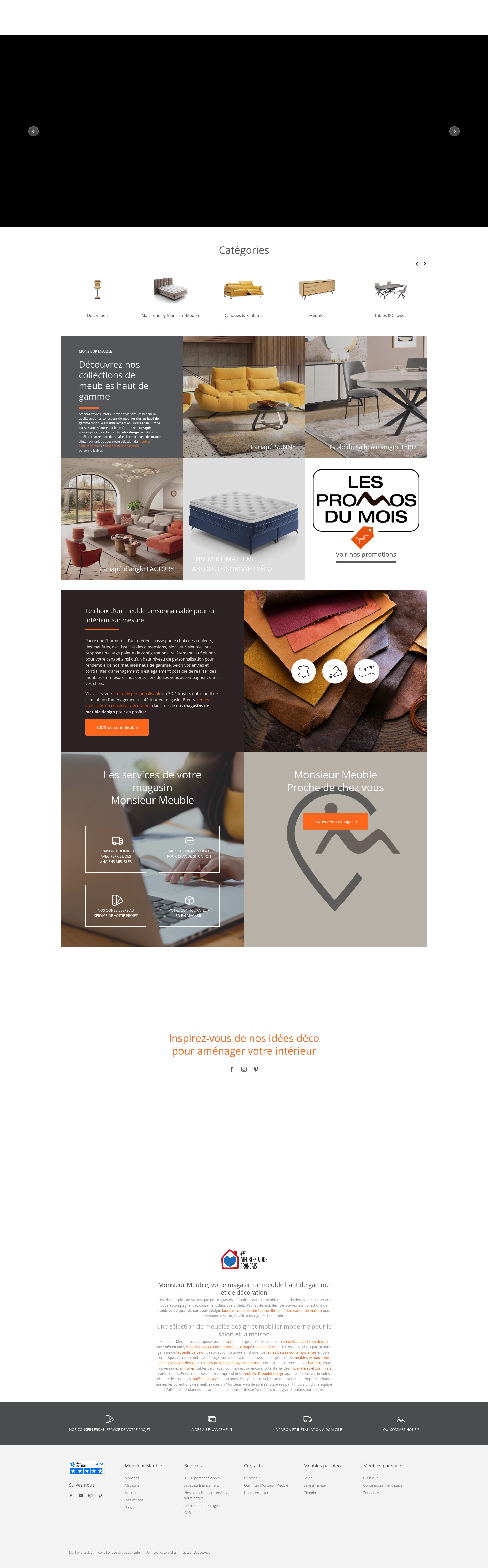 Screenshot of monsieur-meuble.com