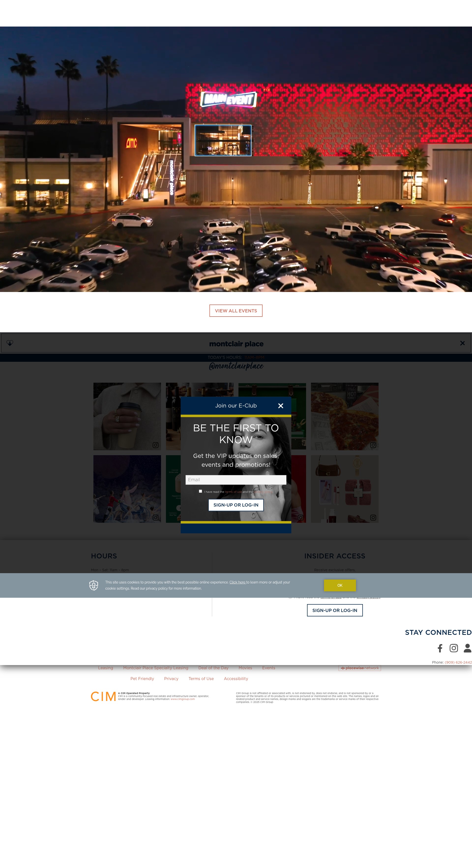 Screenshot of montclairplace.com