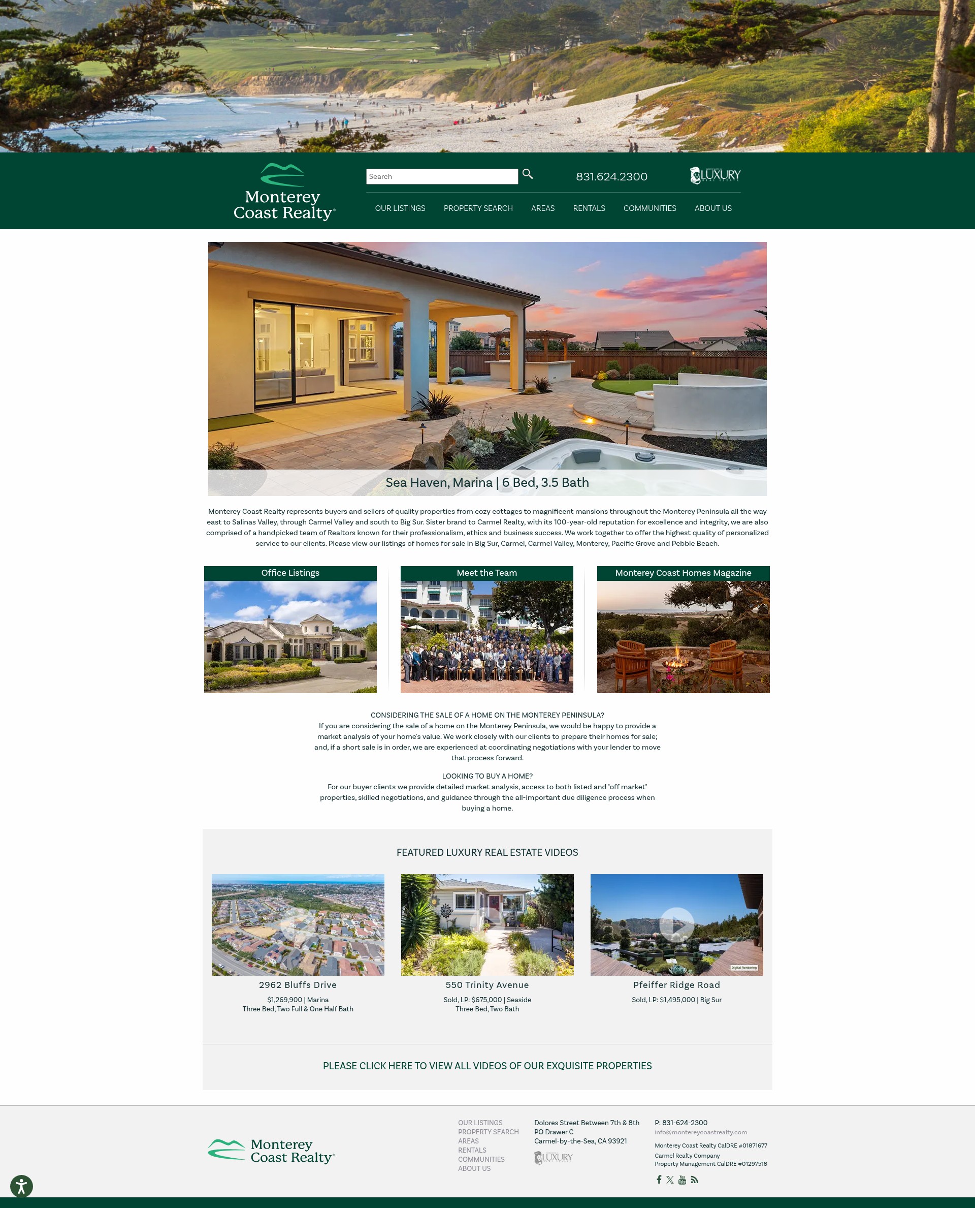 Screenshot of montereycoastrealty.com