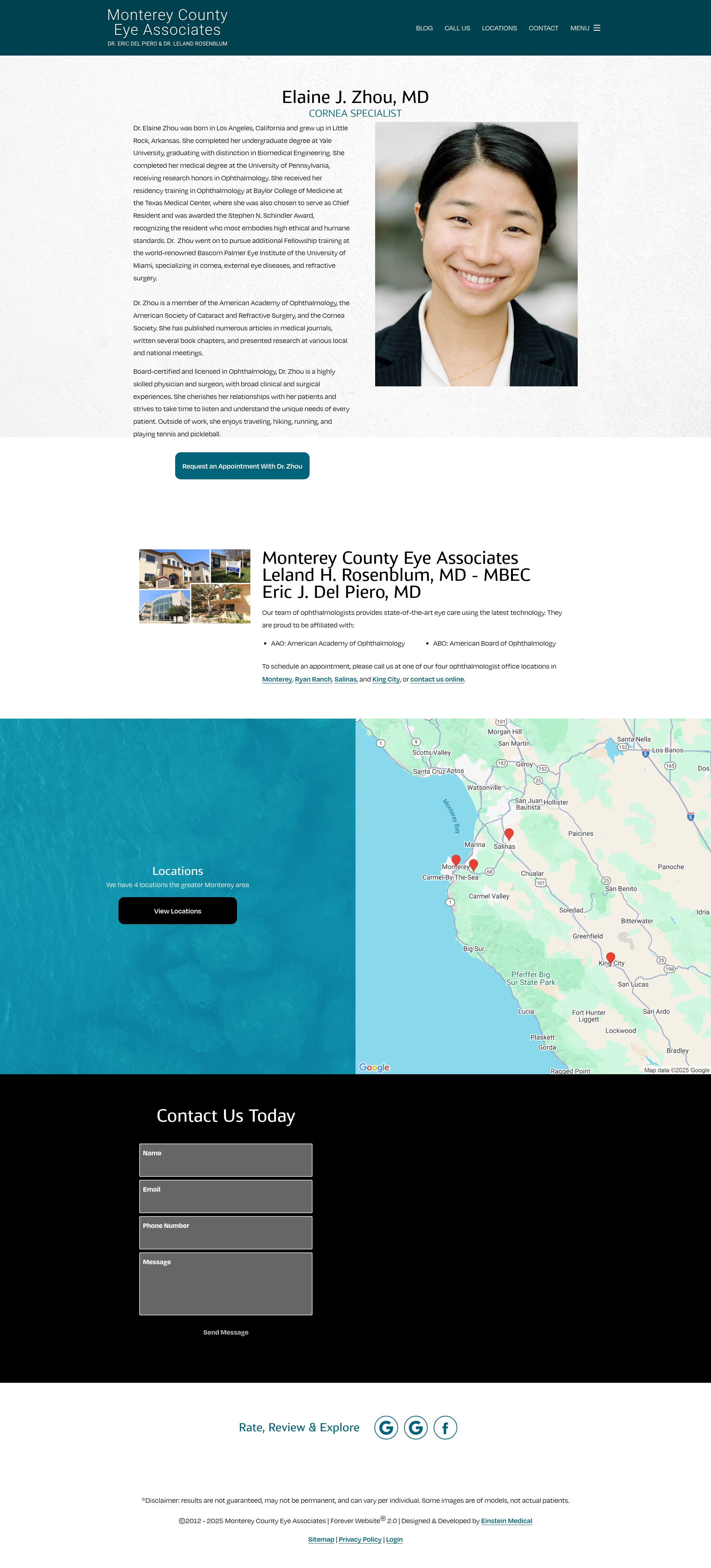 Screenshot of montereyeye.com