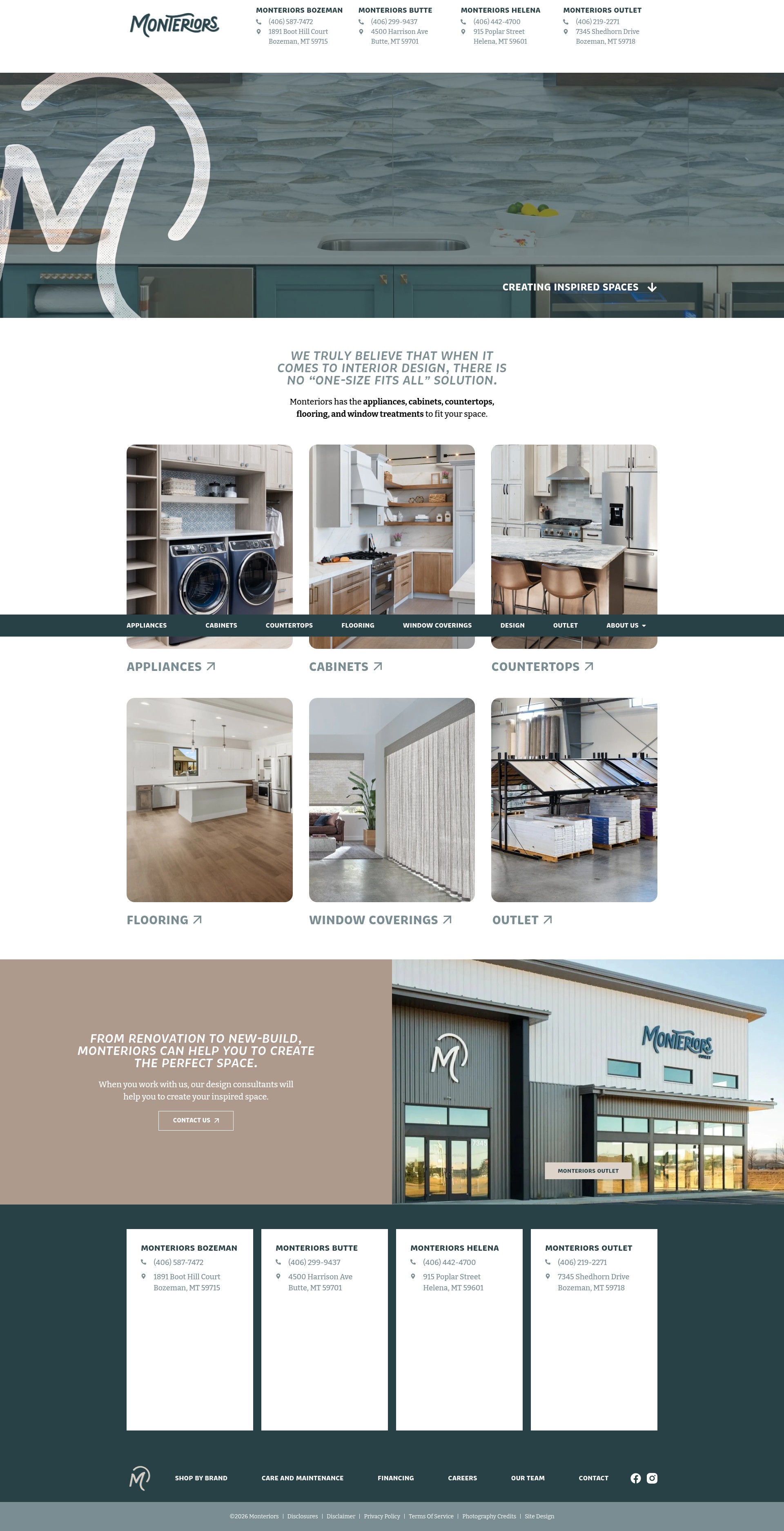 Screenshot of monteriors.net