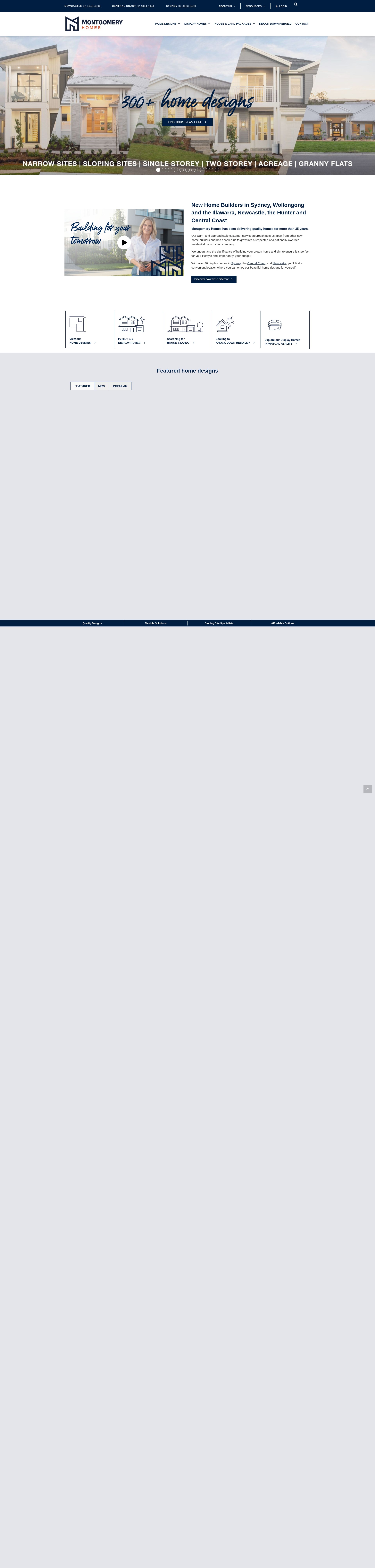 Screenshot of montgomeryhomes.com.au