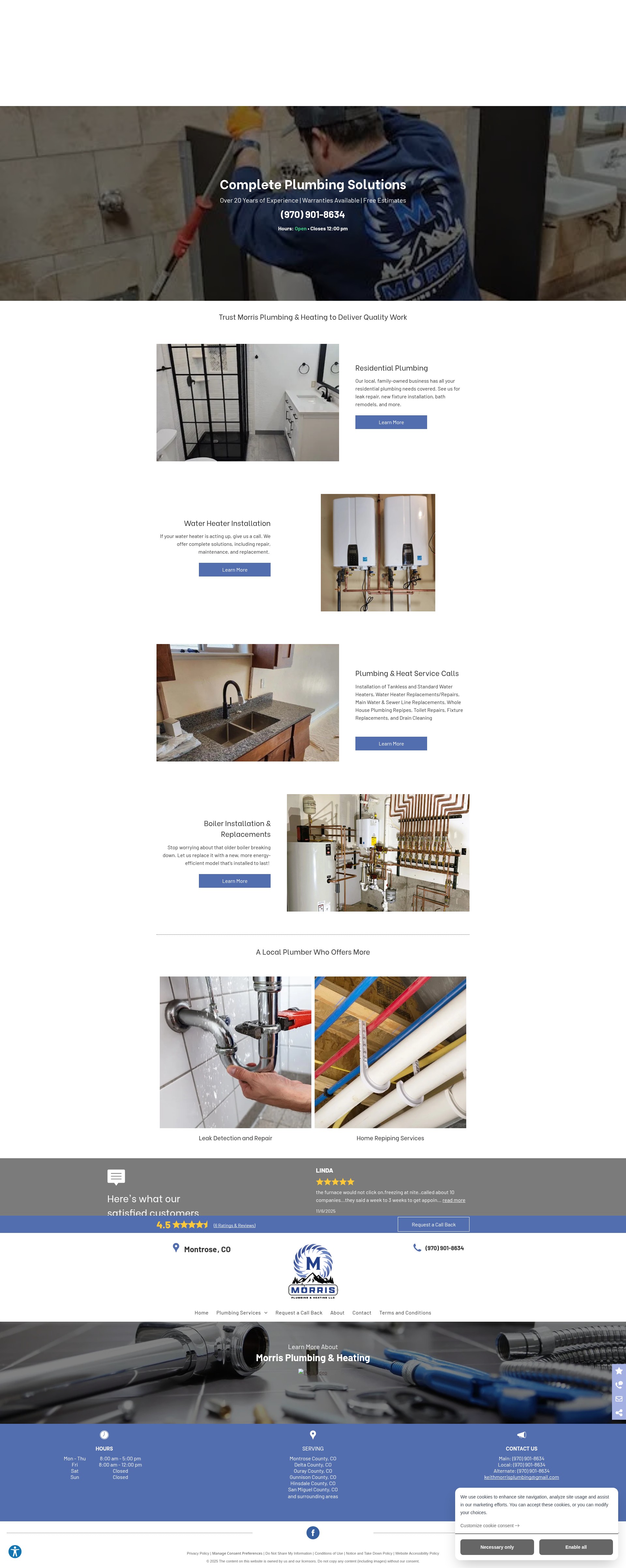 Screenshot of montroseplumbing.com
