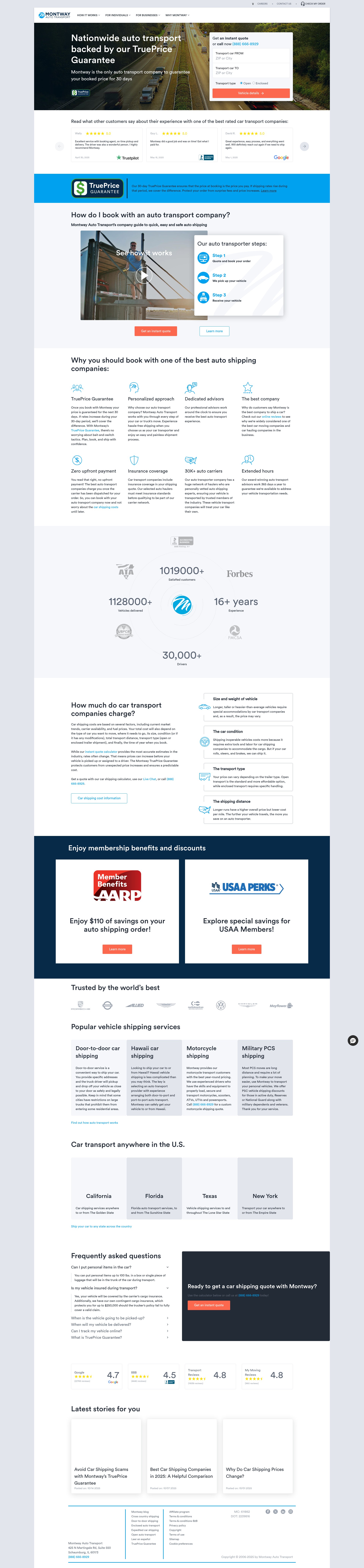 Screenshot of montway.com