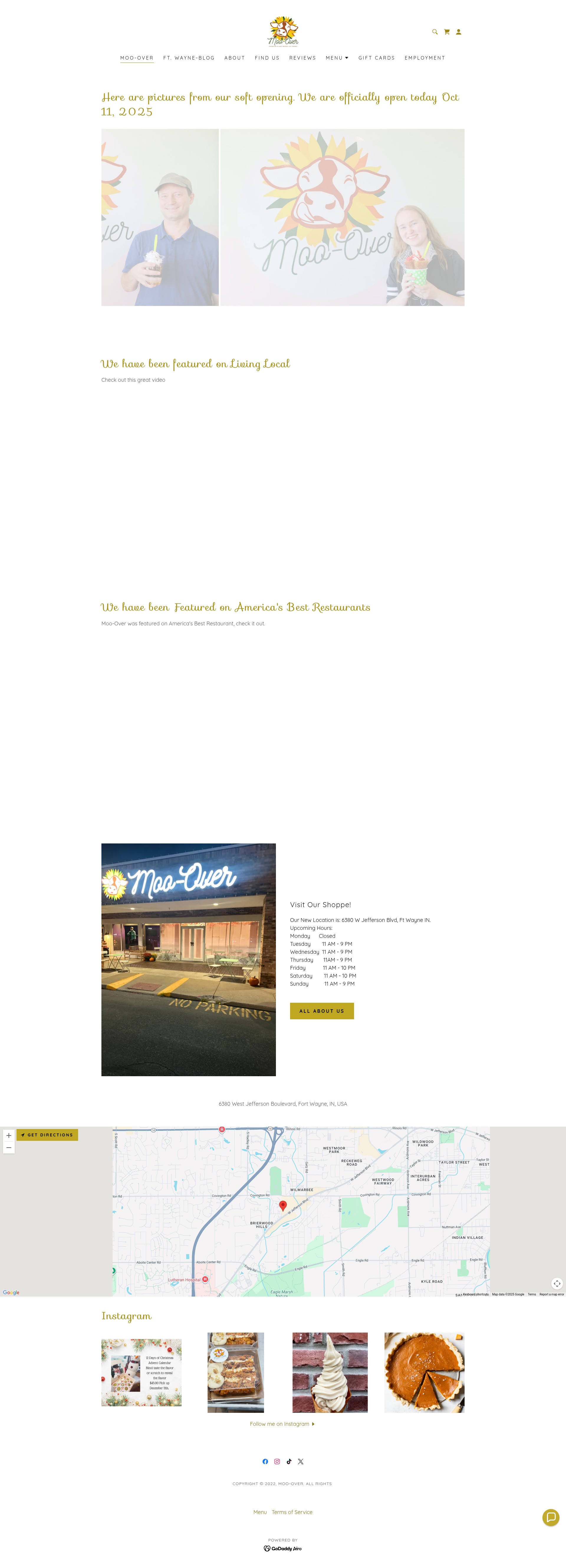 Screenshot of moo-over.com