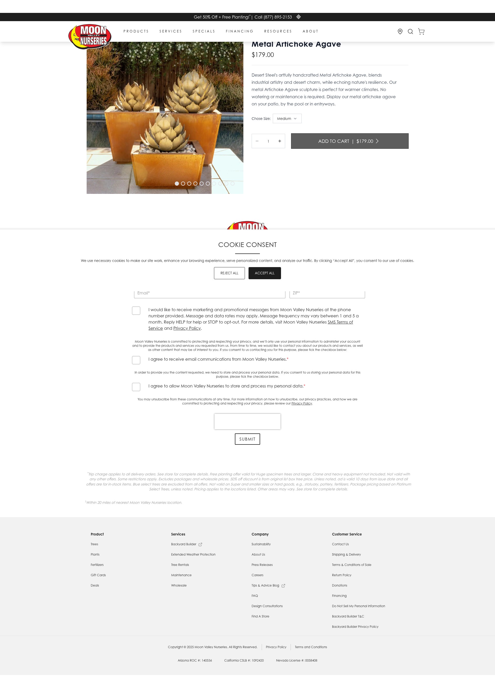 Screenshot of moonvalleynurseries.com
