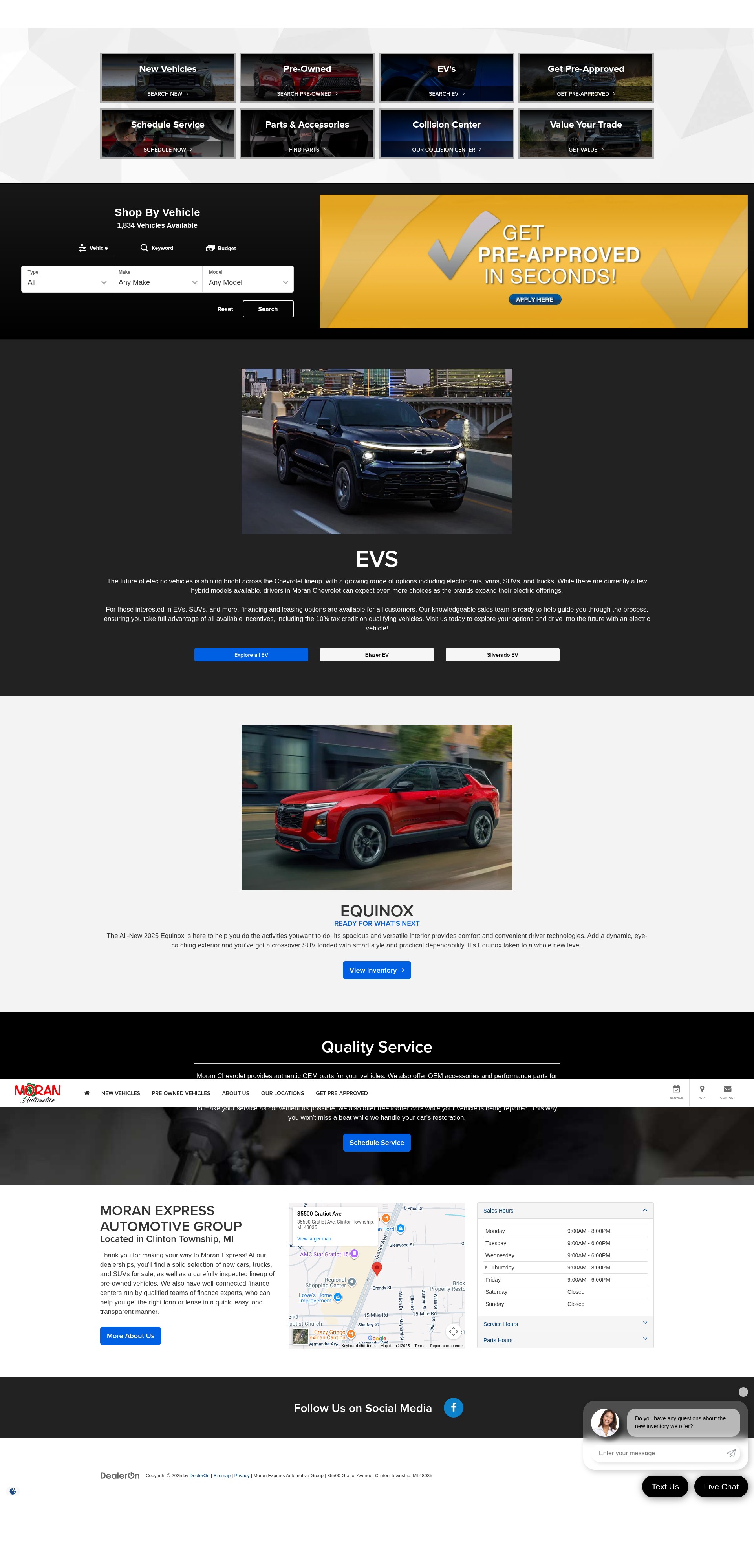 Screenshot of moranexpress.com