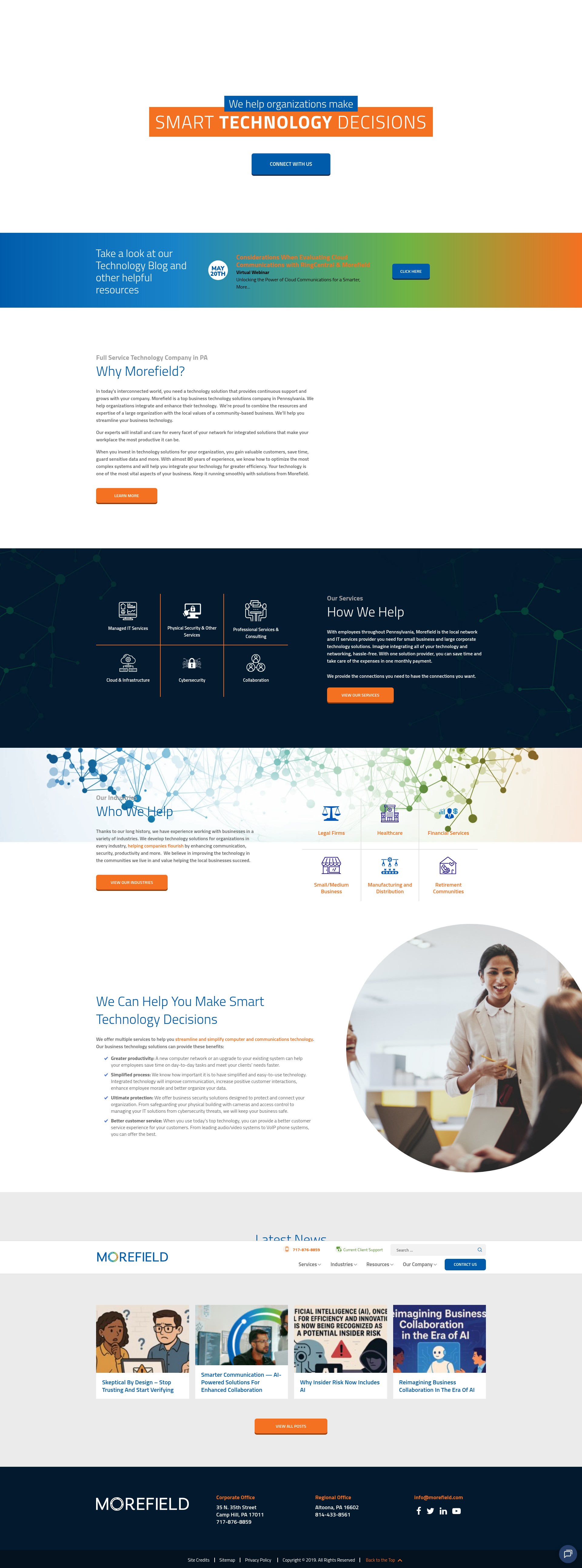 Screenshot of morefield.com