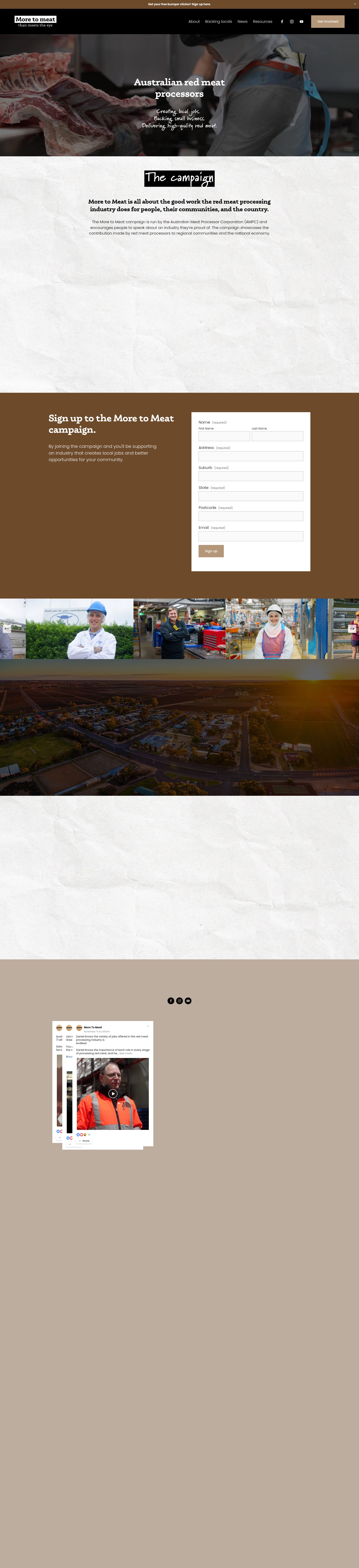 Screenshot of moretomeat.com.au