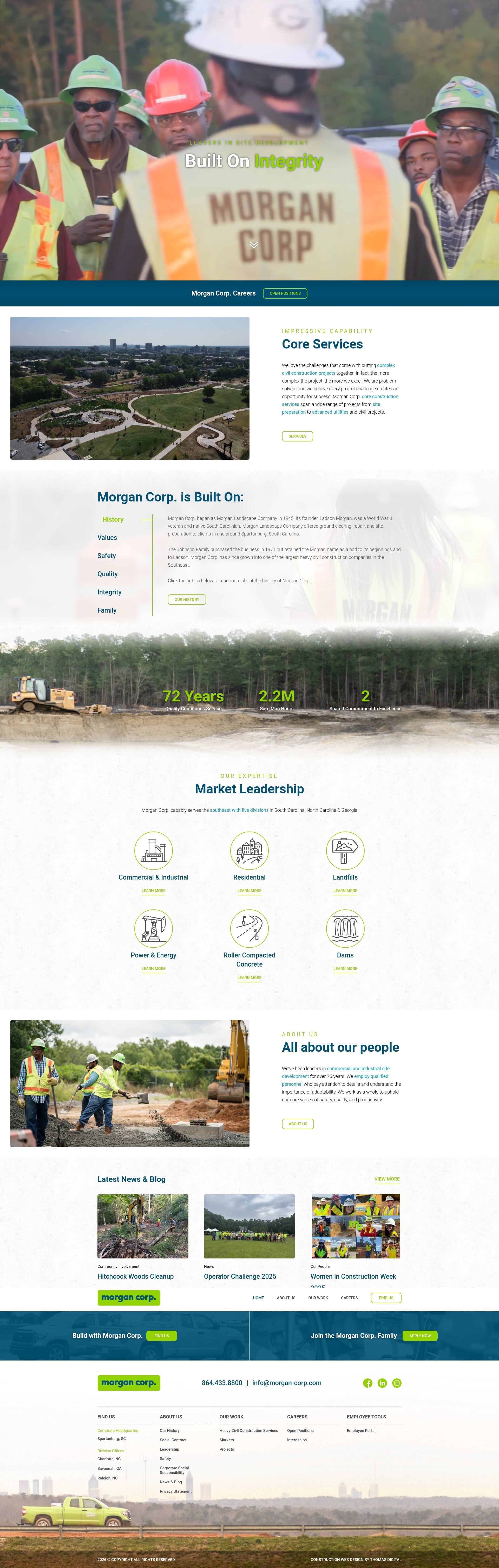 Screenshot of morgan-corp.com