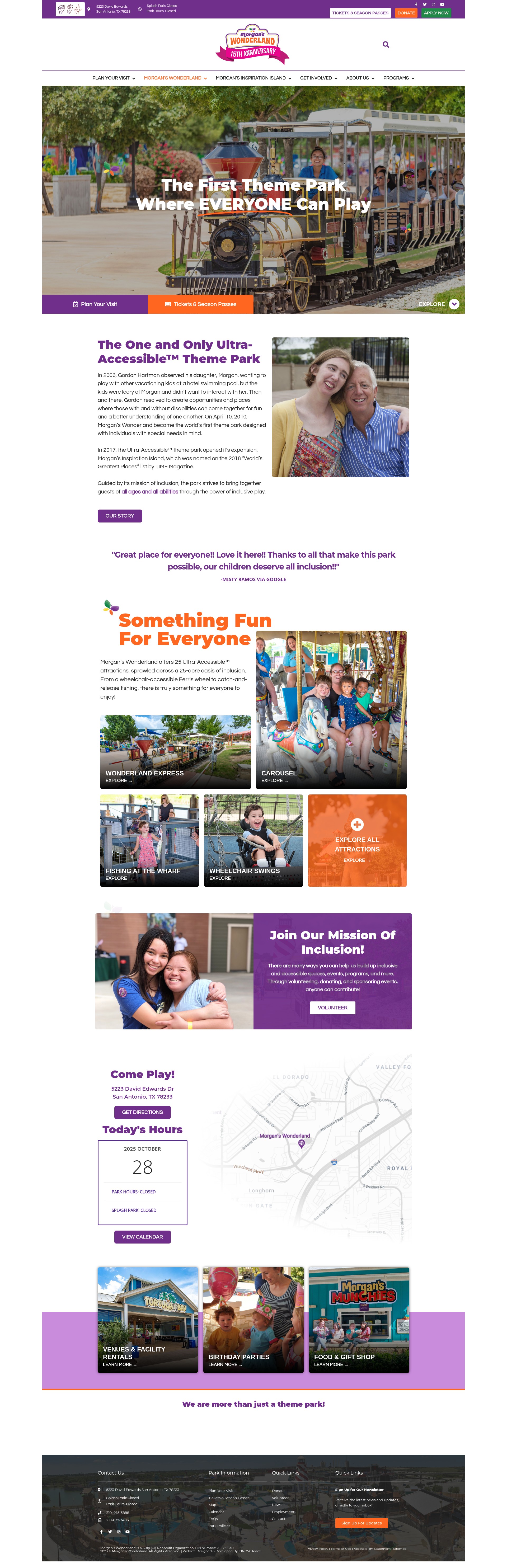 Screenshot of morganswonderland.org