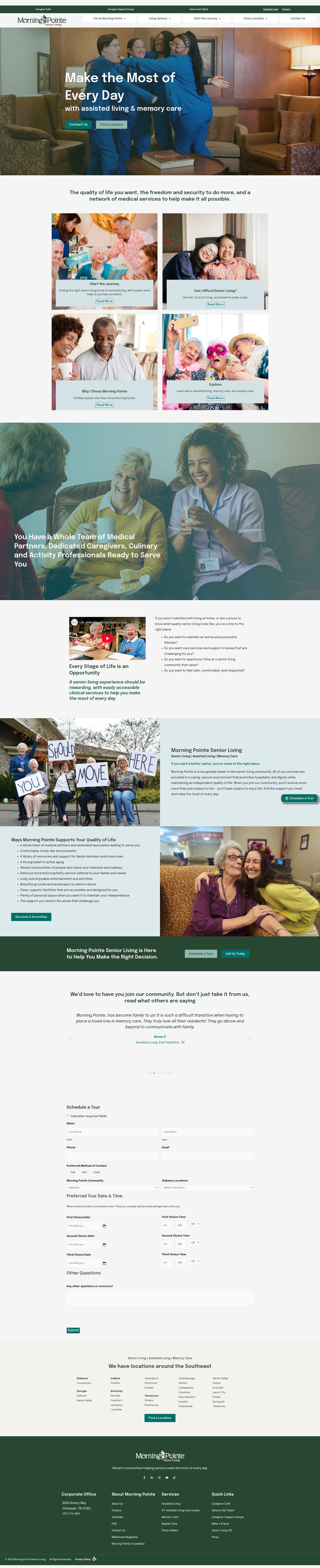 Screenshot of morningpointe.com