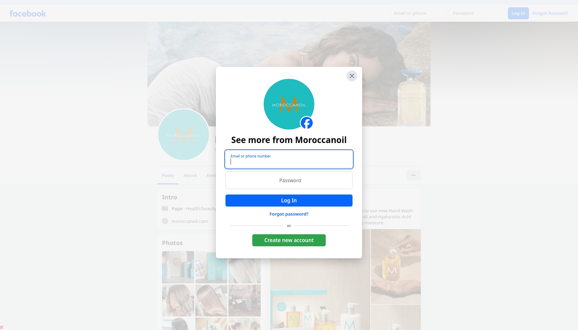 Screenshot of moroccanoil.de