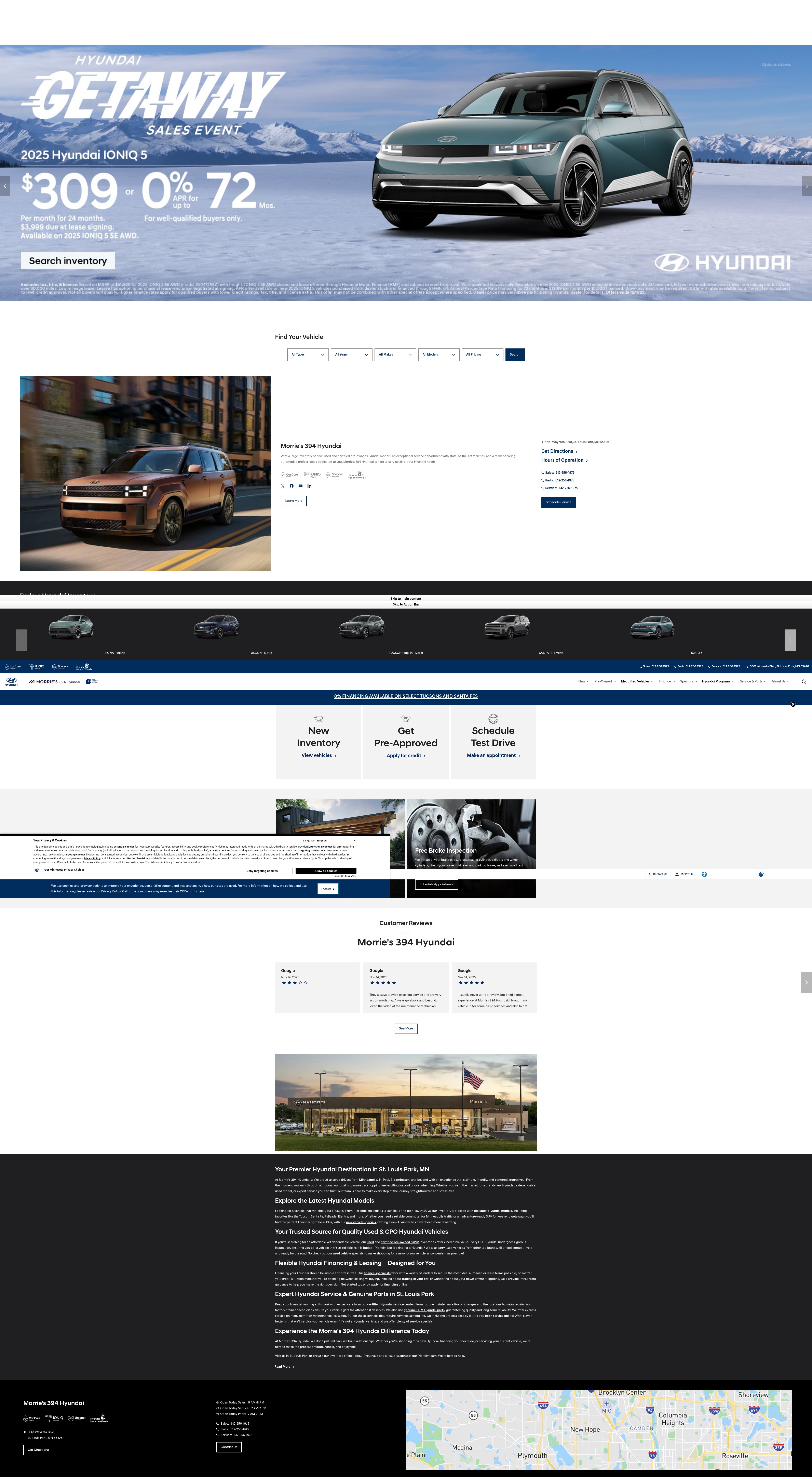 Screenshot of morries394hyundai.com