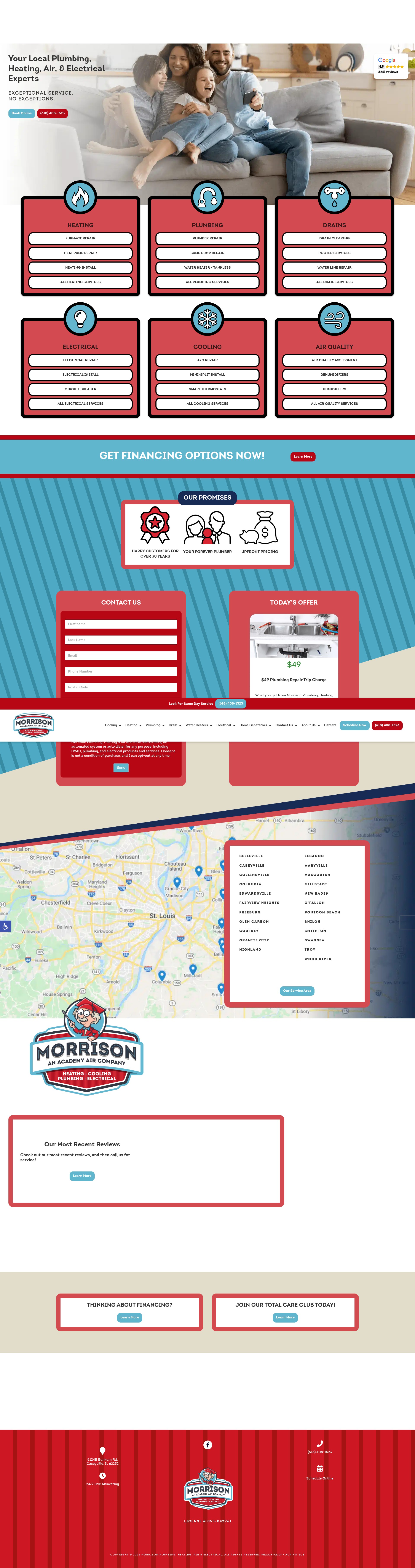 Screenshot of morrisonplumbing.com